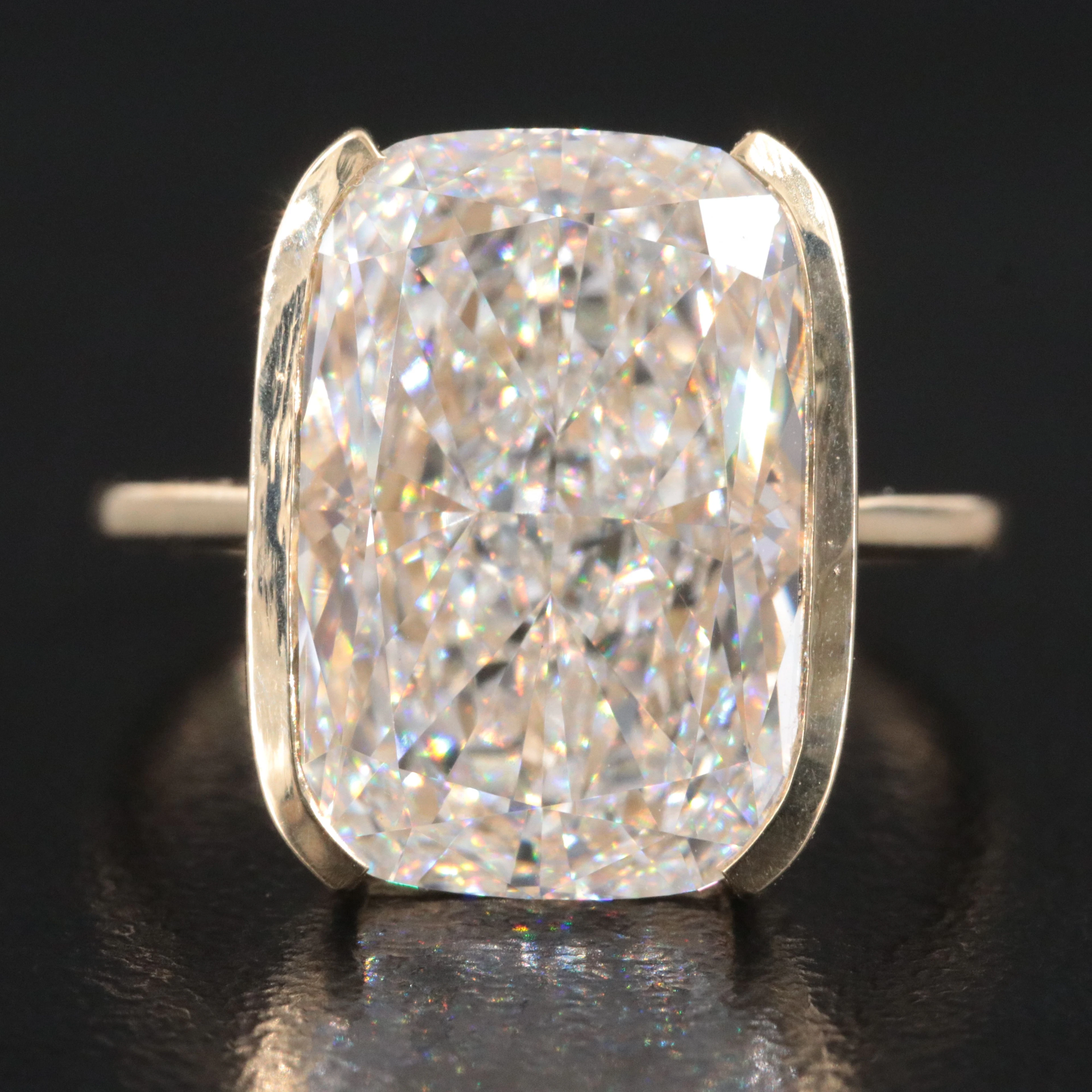 14K 10.05 CT Lab Grown Diamond Ring with IGI Report