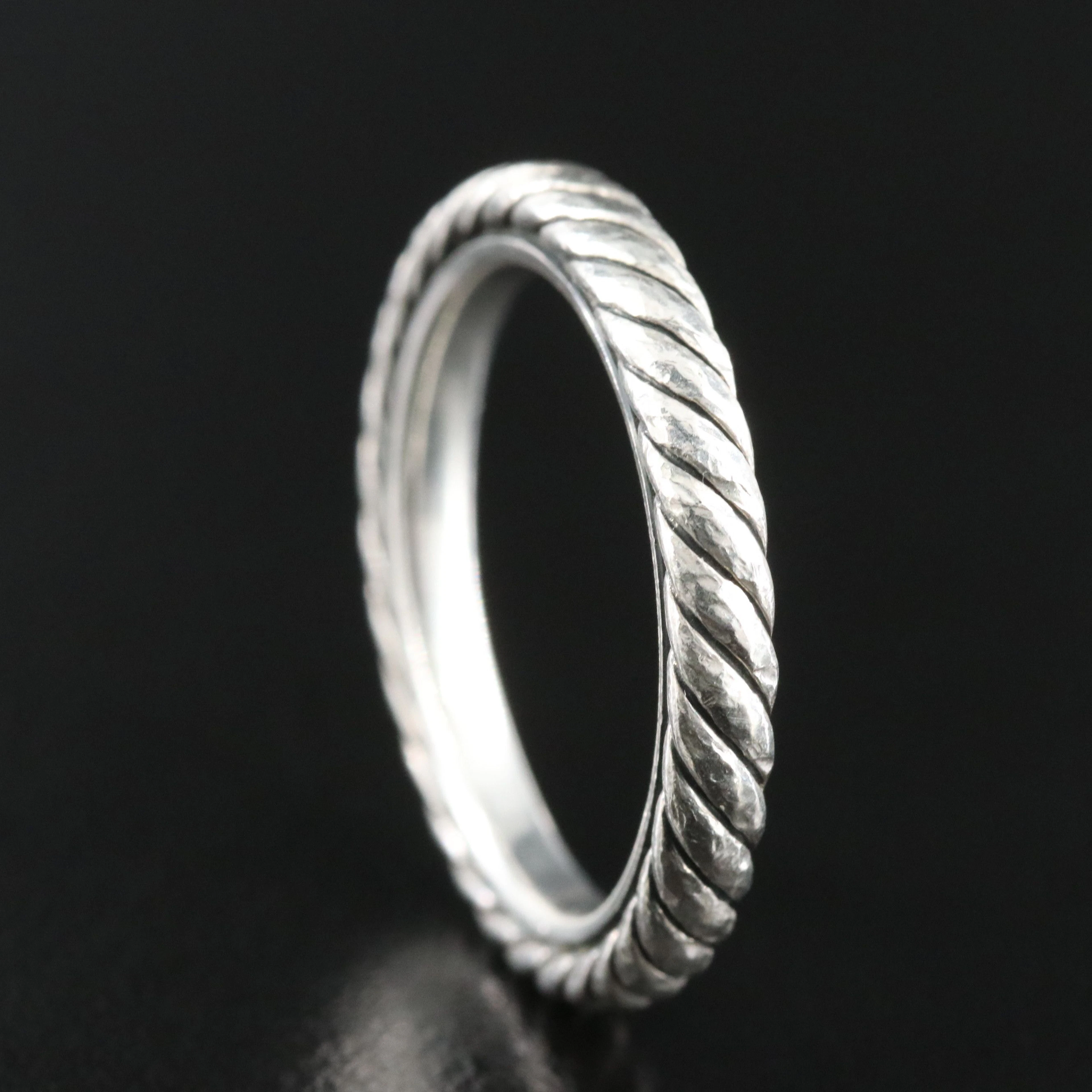 David Yurman Cable Collectibles Sterling Stack Ring