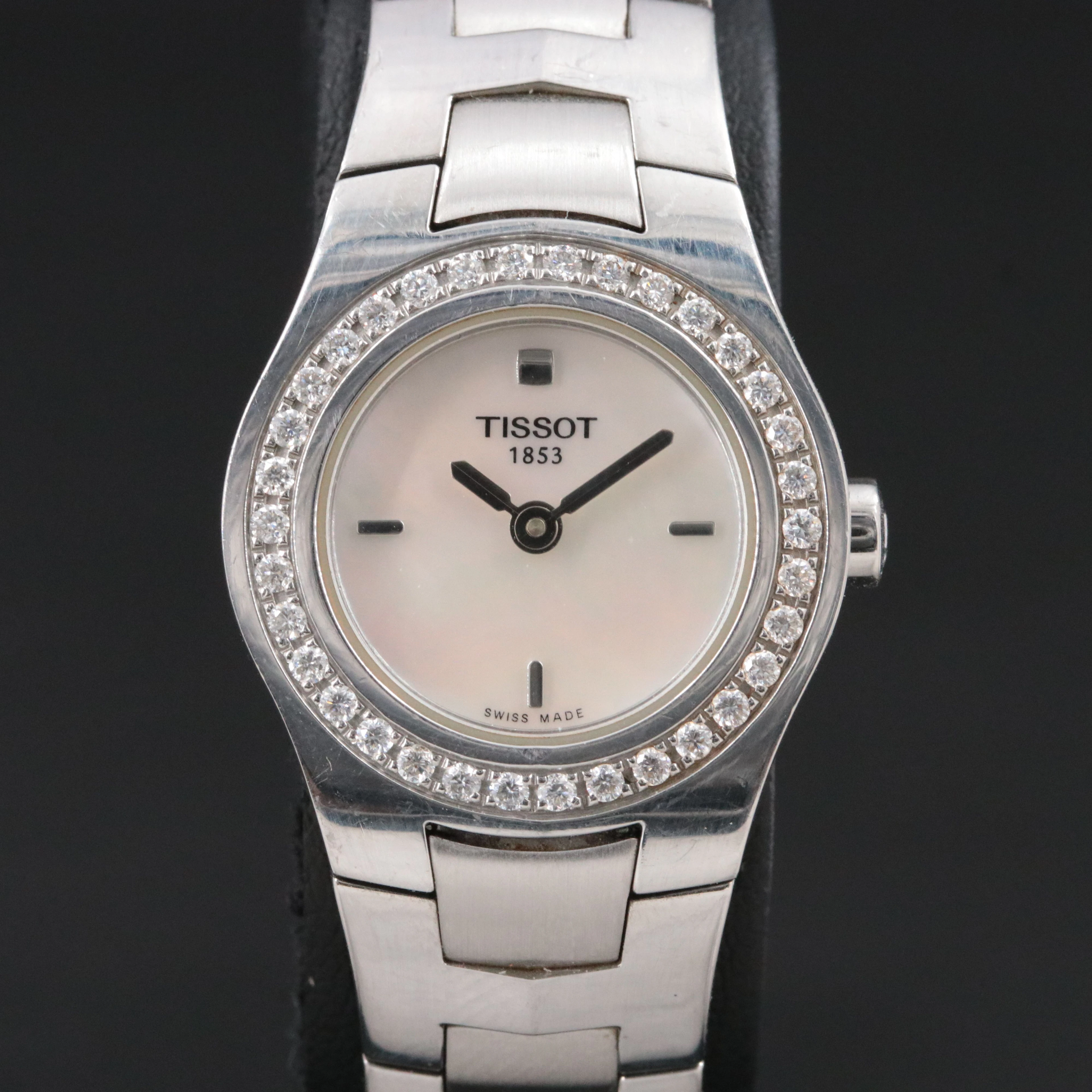 Tissot Diamond Bezel Stainless Steel Quartz Dress Watch