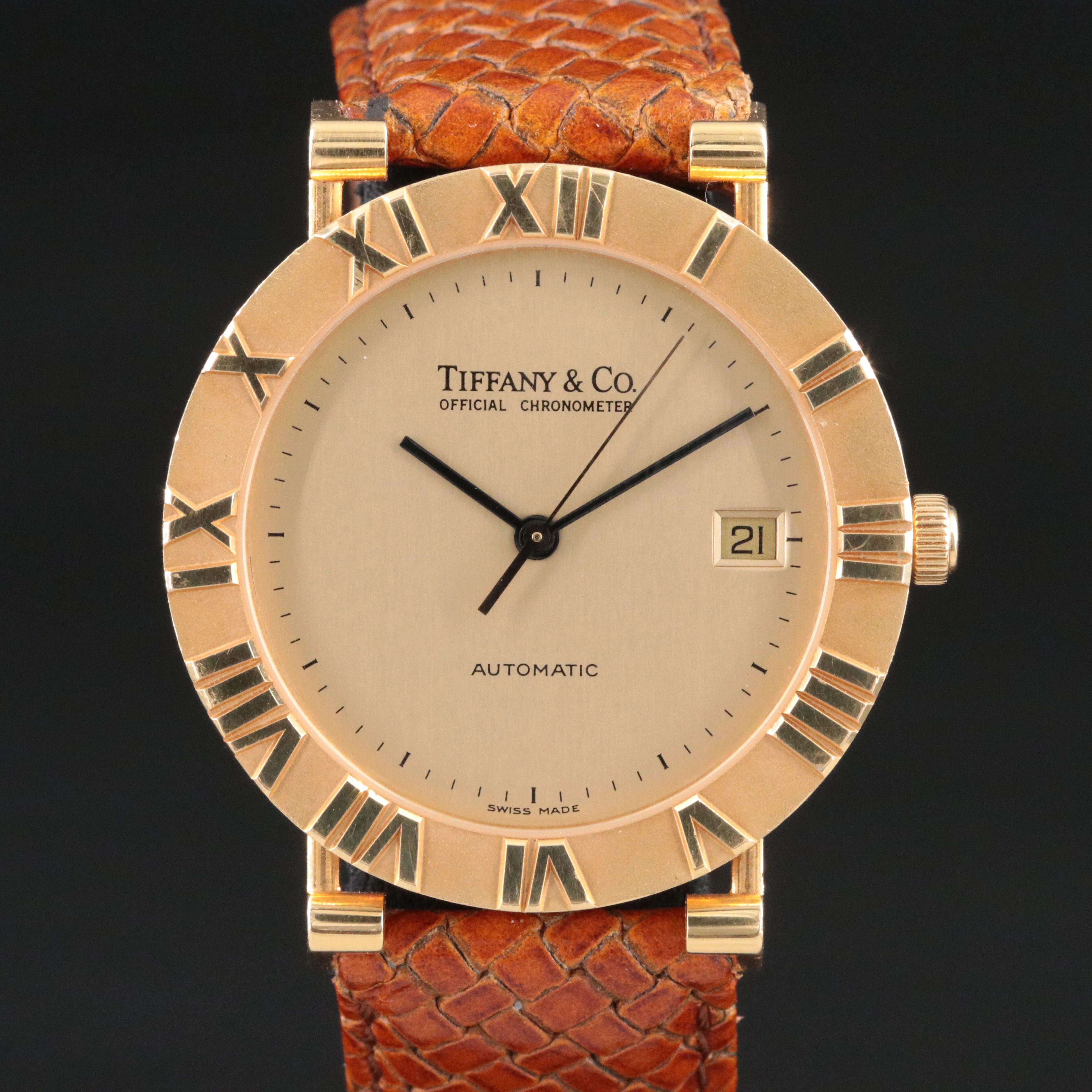 Tiffany & Co. 18K Atlas M6930 Automatic Watch