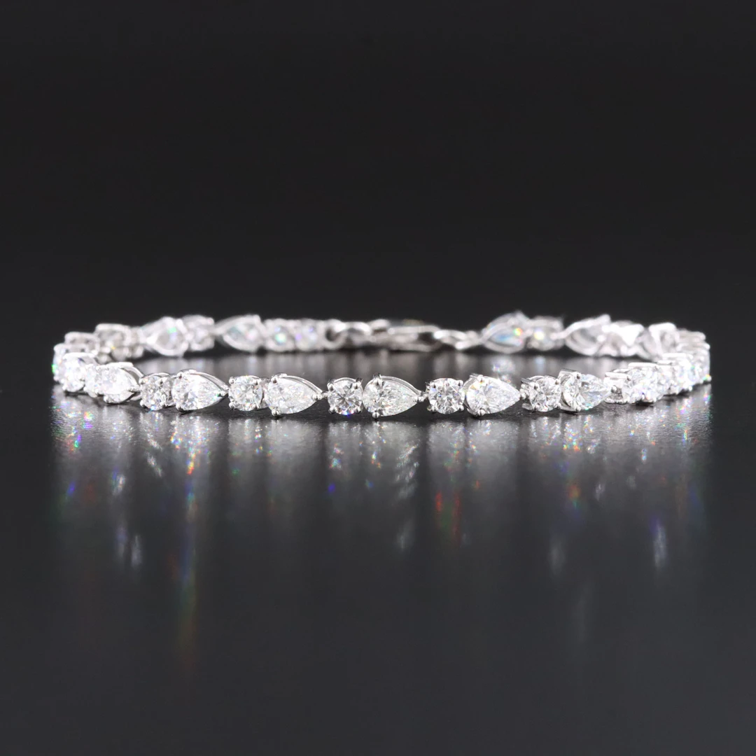 14K 4.30 CTW Lab Grown Diamond Line Bracelet