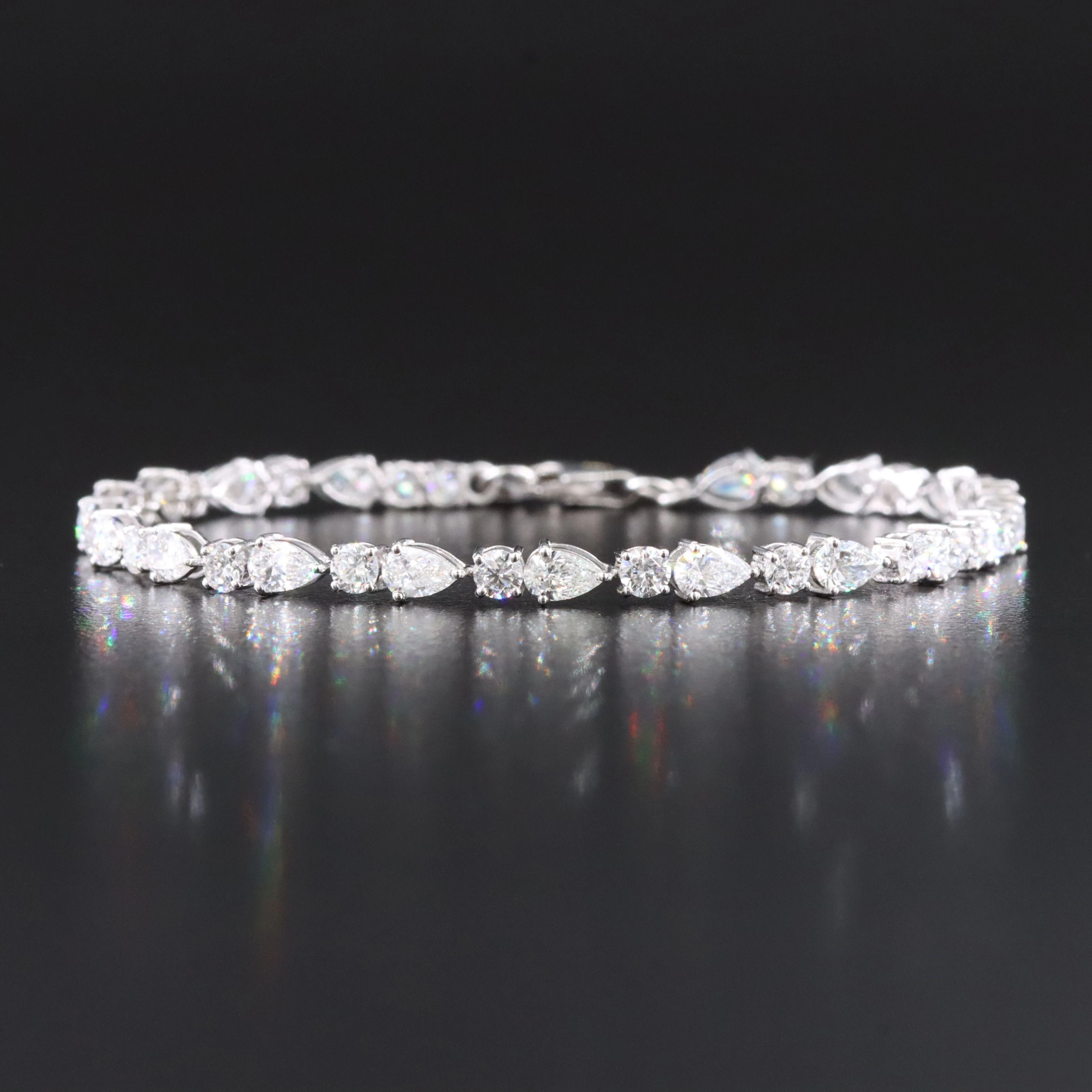 14K 4.30 CTW Lab Grown Diamond Line Bracelet