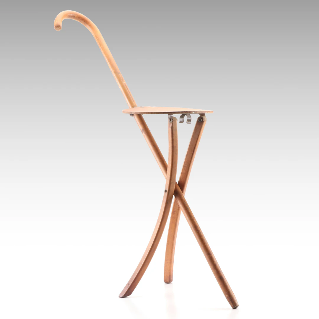 1935 Walter Hagen Signed Foldable Wooden Chair