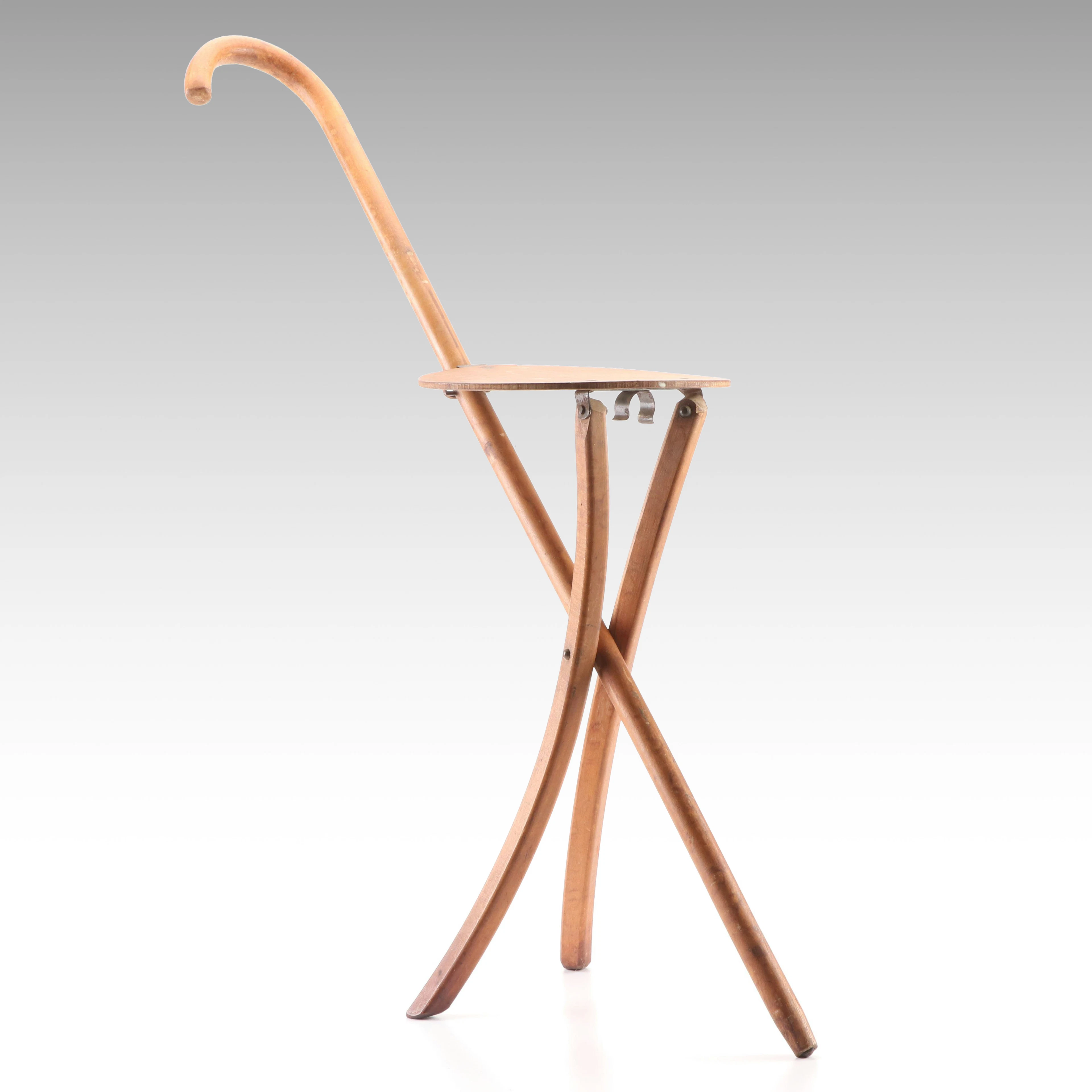 1935 Walter Hagen Signed Foldable Wooden Chair