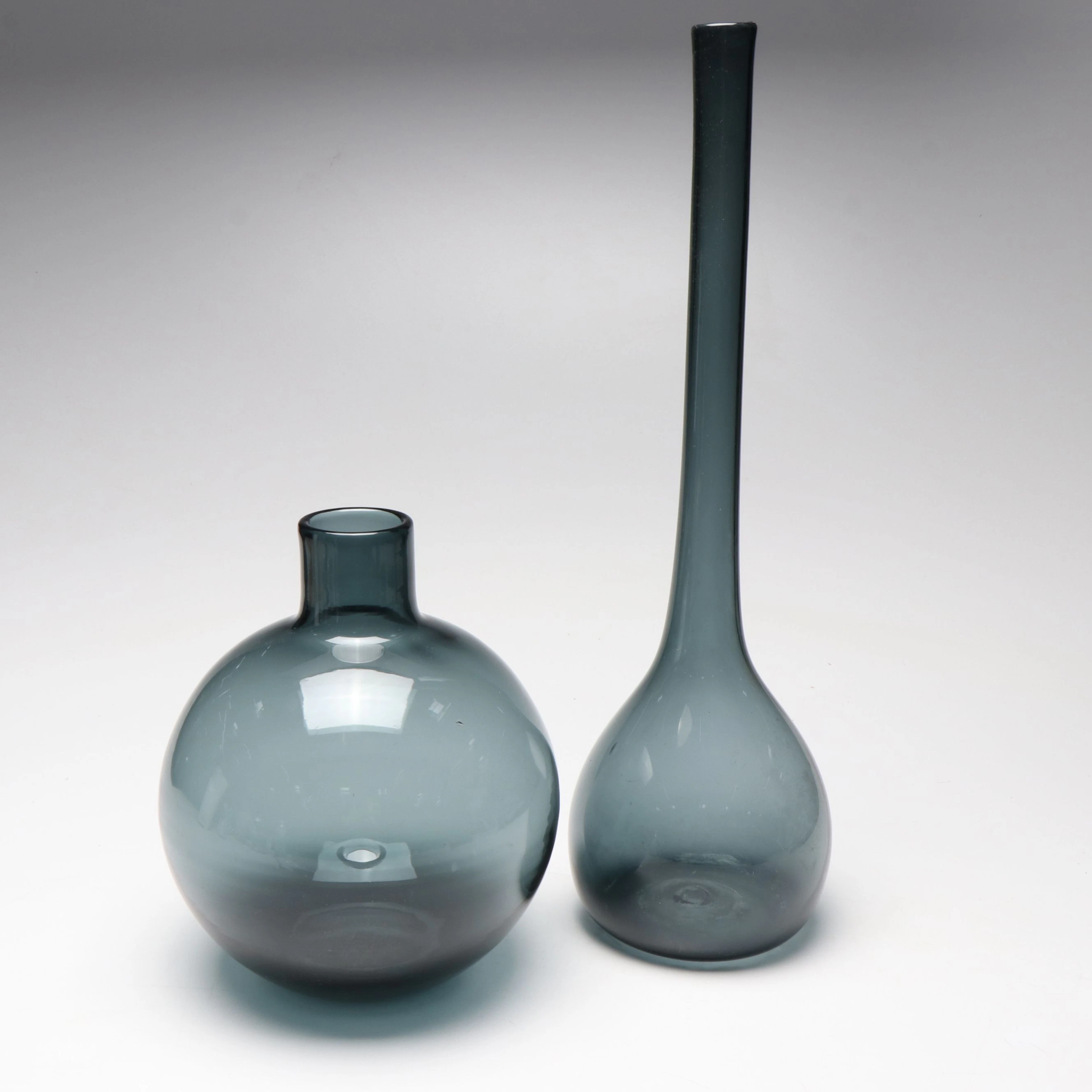Blenko and Arthur Percy Gullaskruf MCM Style Blown Glass Vases