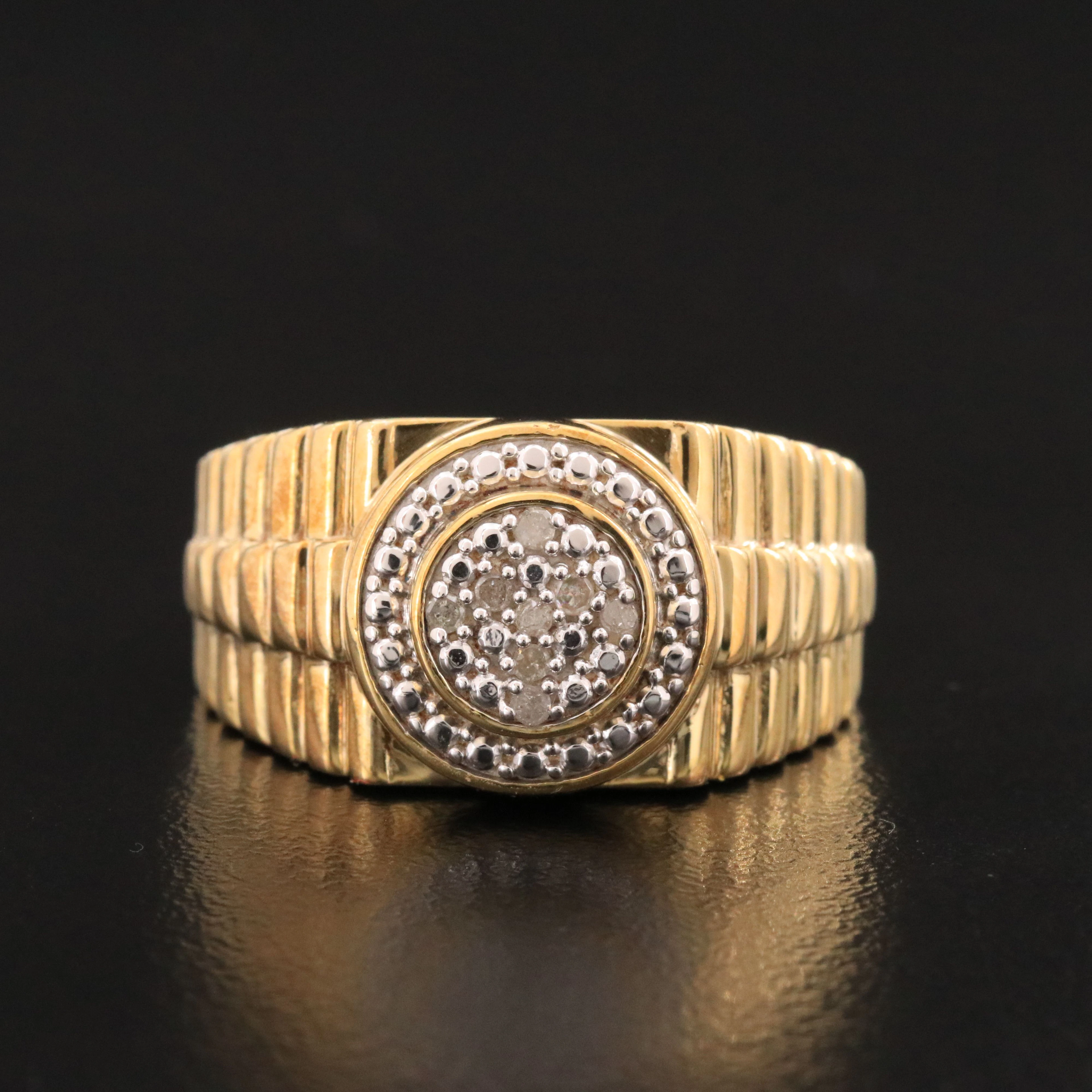 Sterling Diamond Status Ring