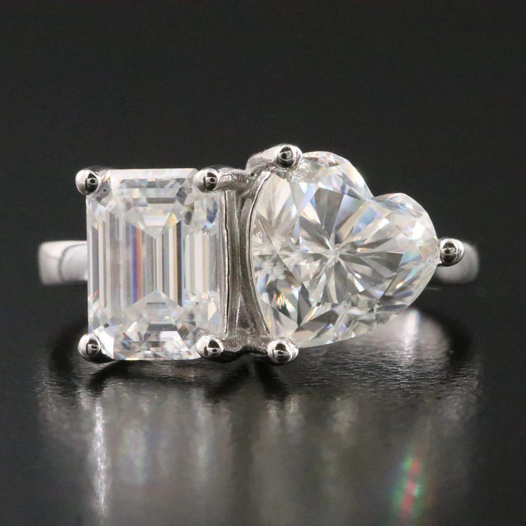 Sterling Moissanite Ring