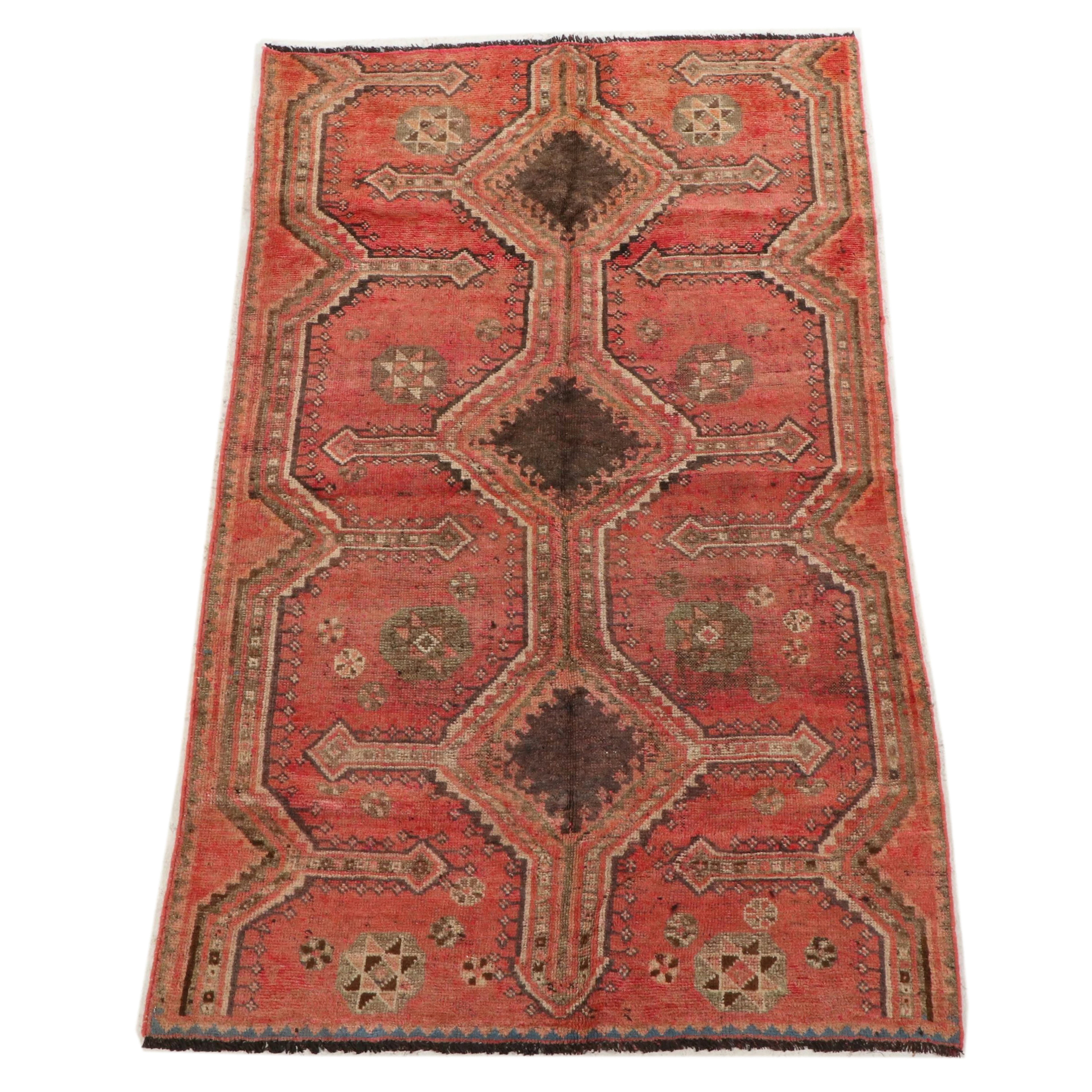 3'11 x 7'1 Hand-Knotted Persian Shiraz Area Rug