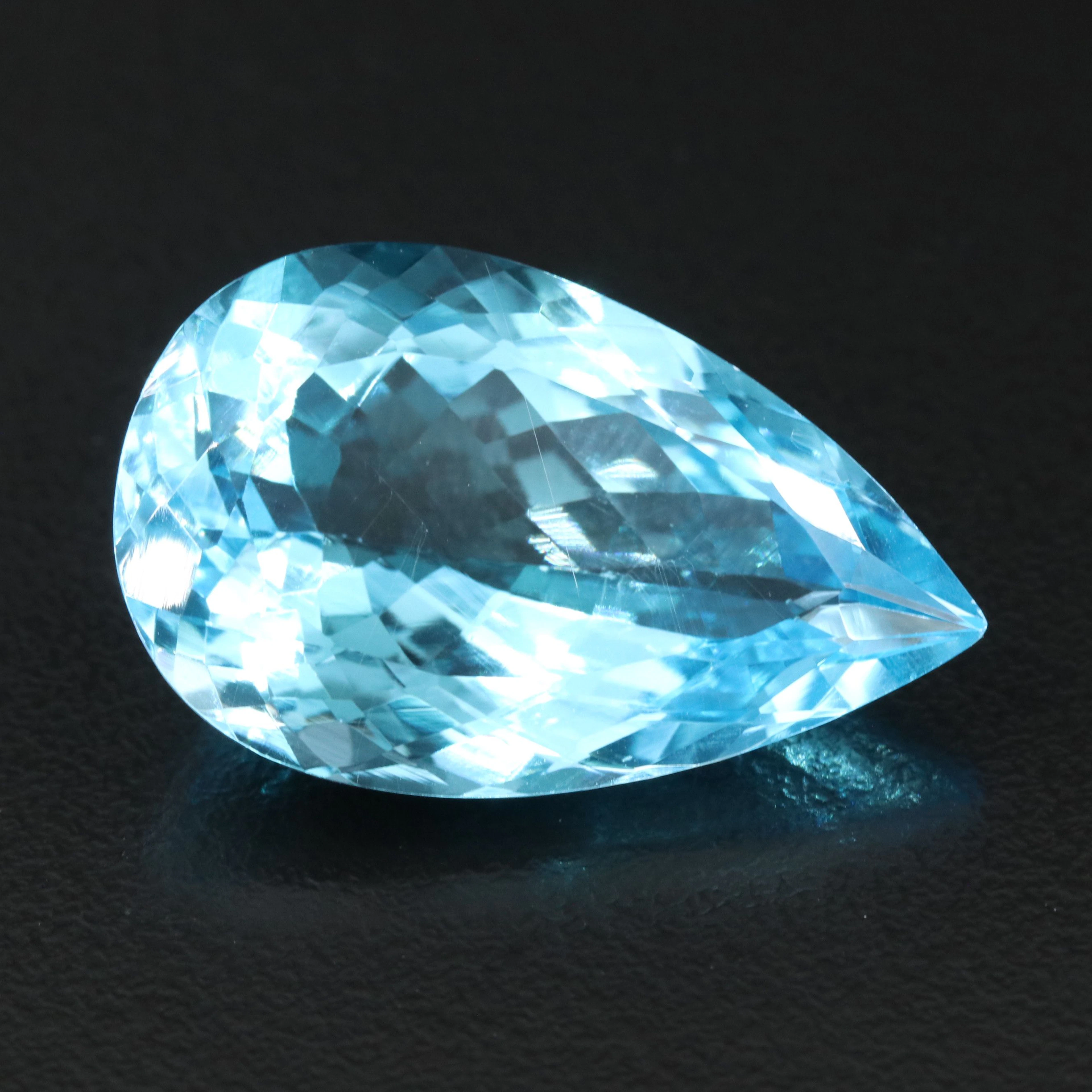 Loose 29.74 CT Blue Topaz