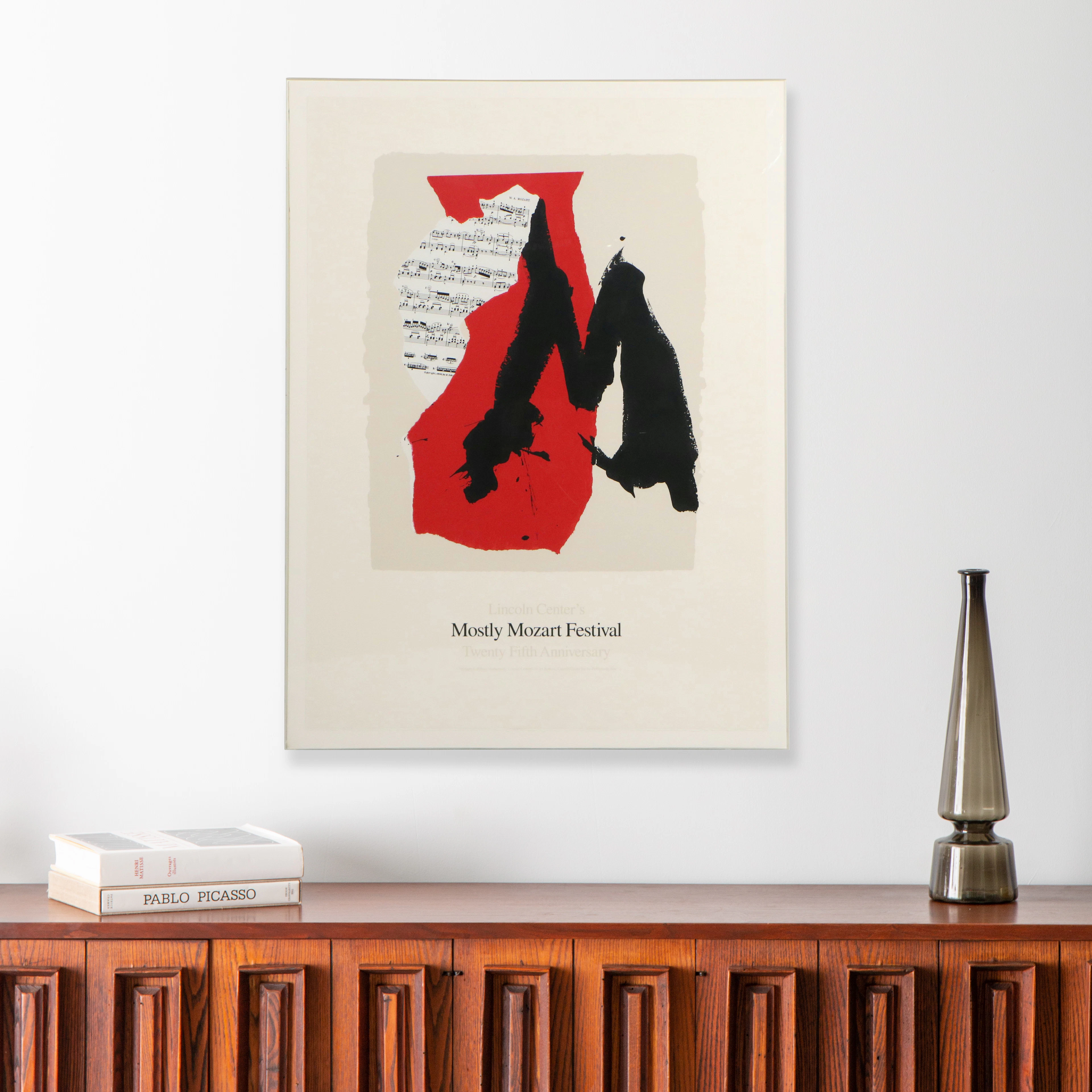Robert Motherwell Serigraph Poster for the Mostly Mozart Festival, 1991