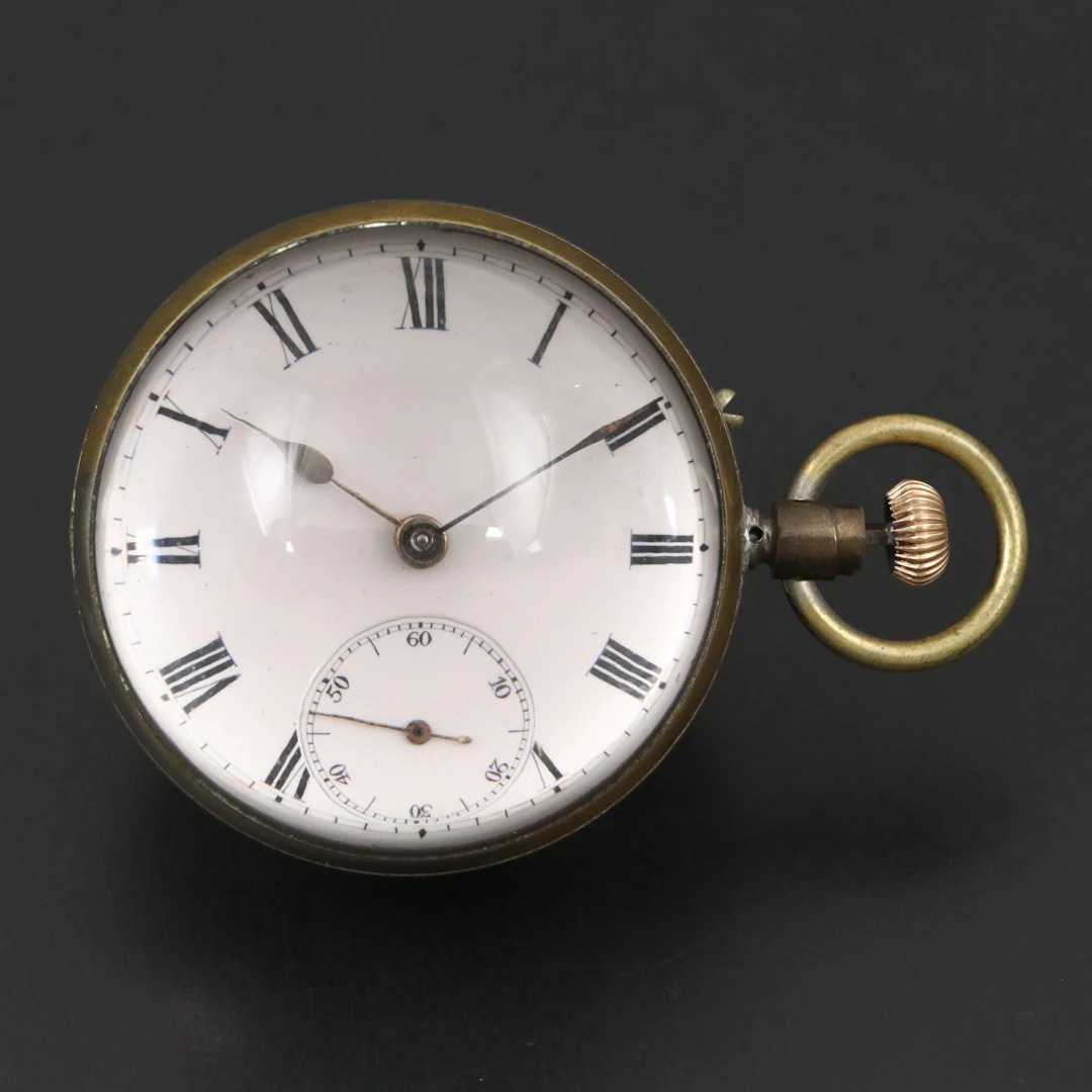 Mid-Century Magnifying Orb Glass Ball Desk Clock