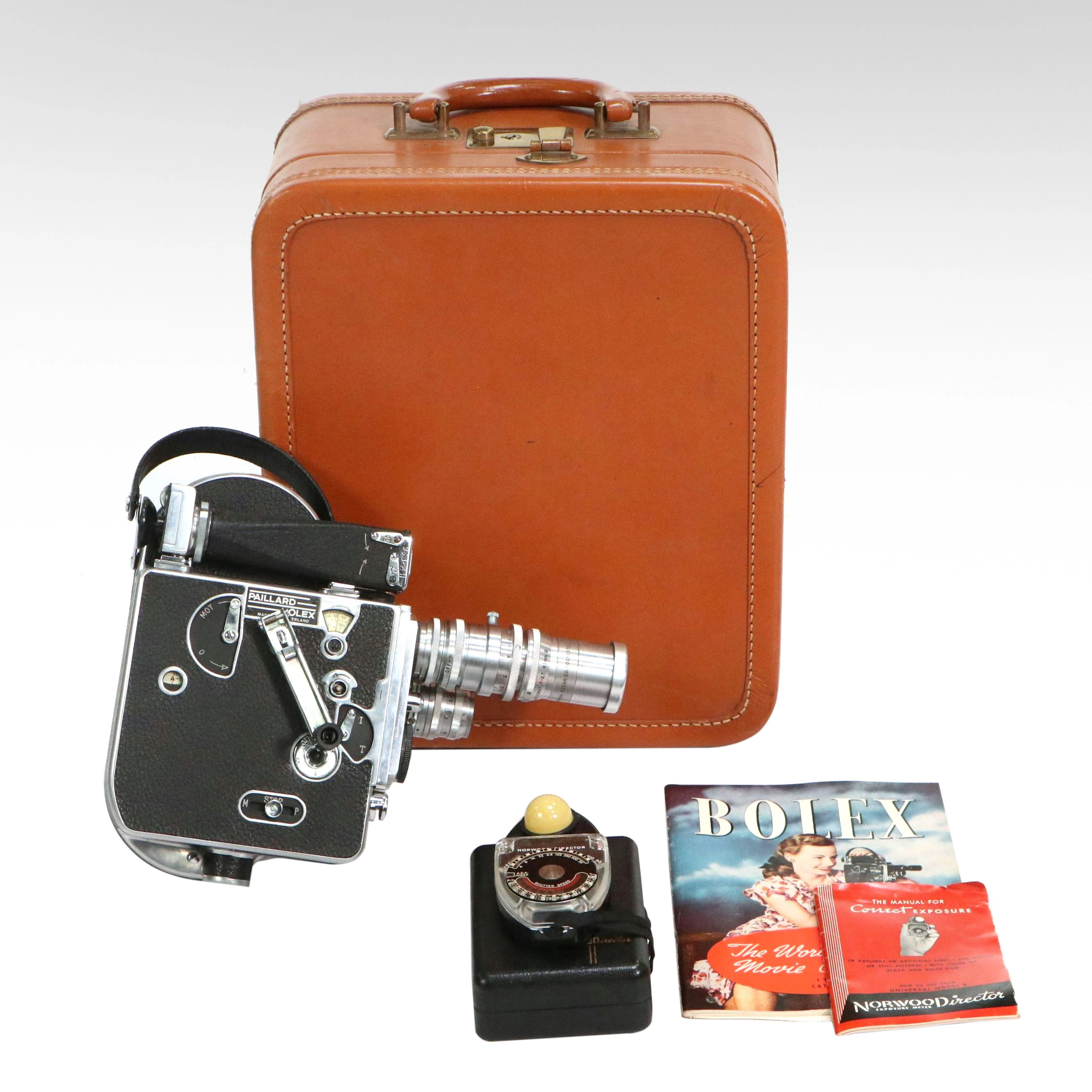 Paillard Bolex H16 16mm Motion Picture Camera with Case