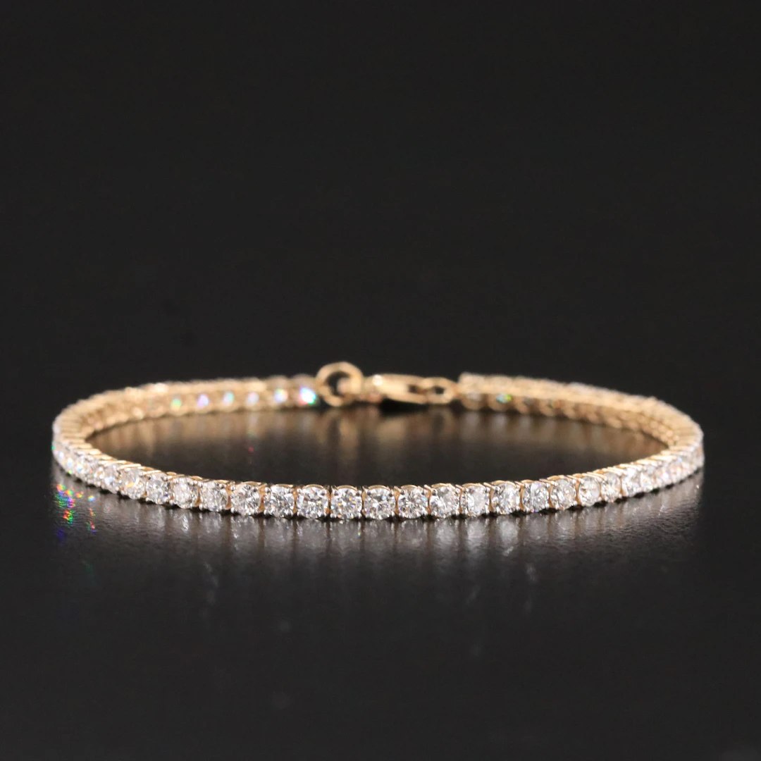 14K 4.08 CTW Lab Grown Diamond Line Bracelet