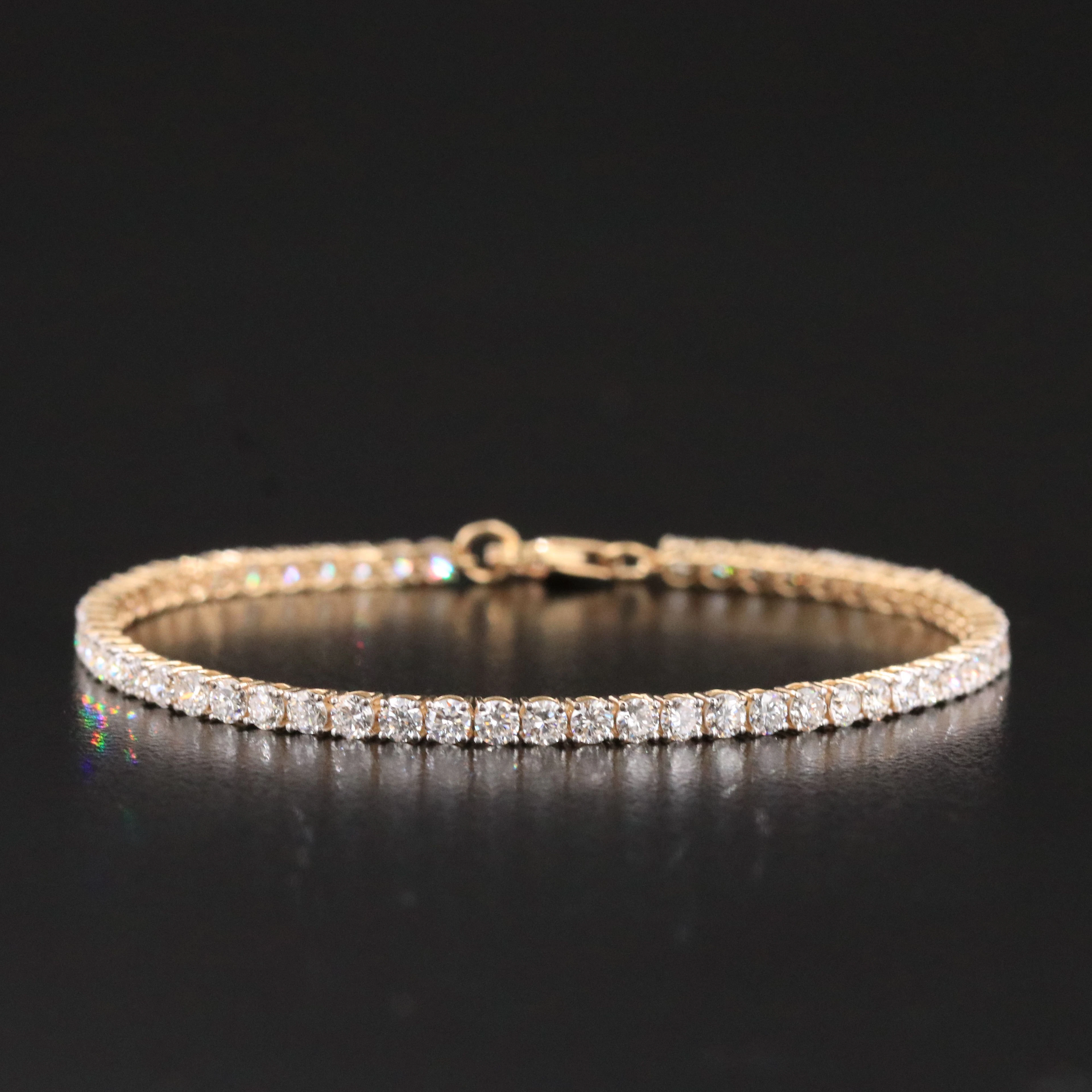 14K 4.08 CTW Lab Grown Diamond Line Bracelet