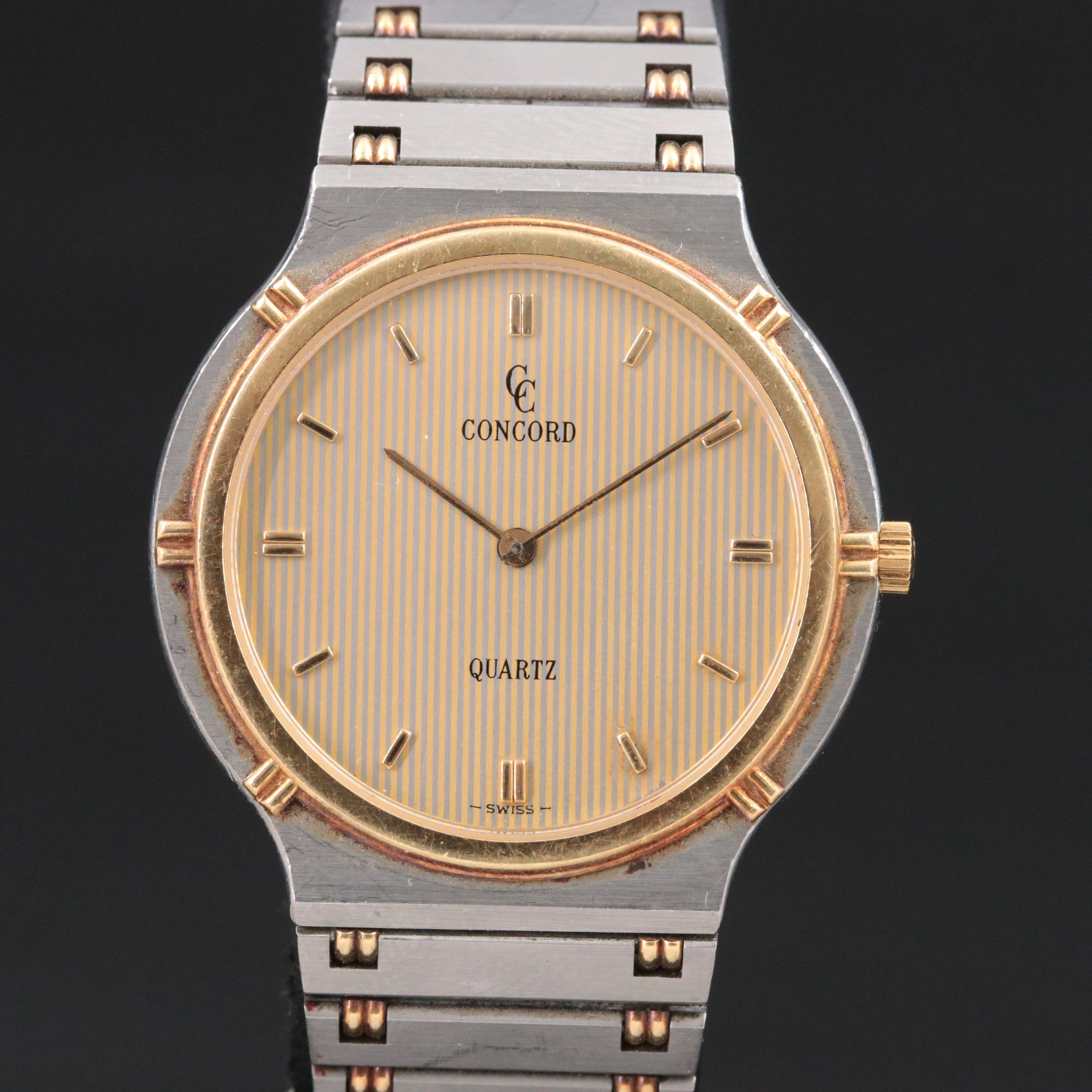 Concord La Costa 18K & Steel Thin Quartz Watch