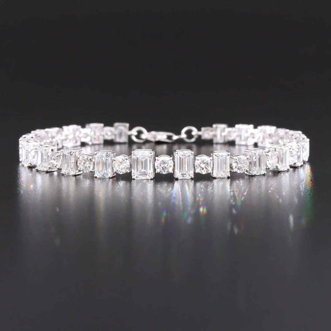 14K 12.69 CTW Lab Grown Diamond Bracelet