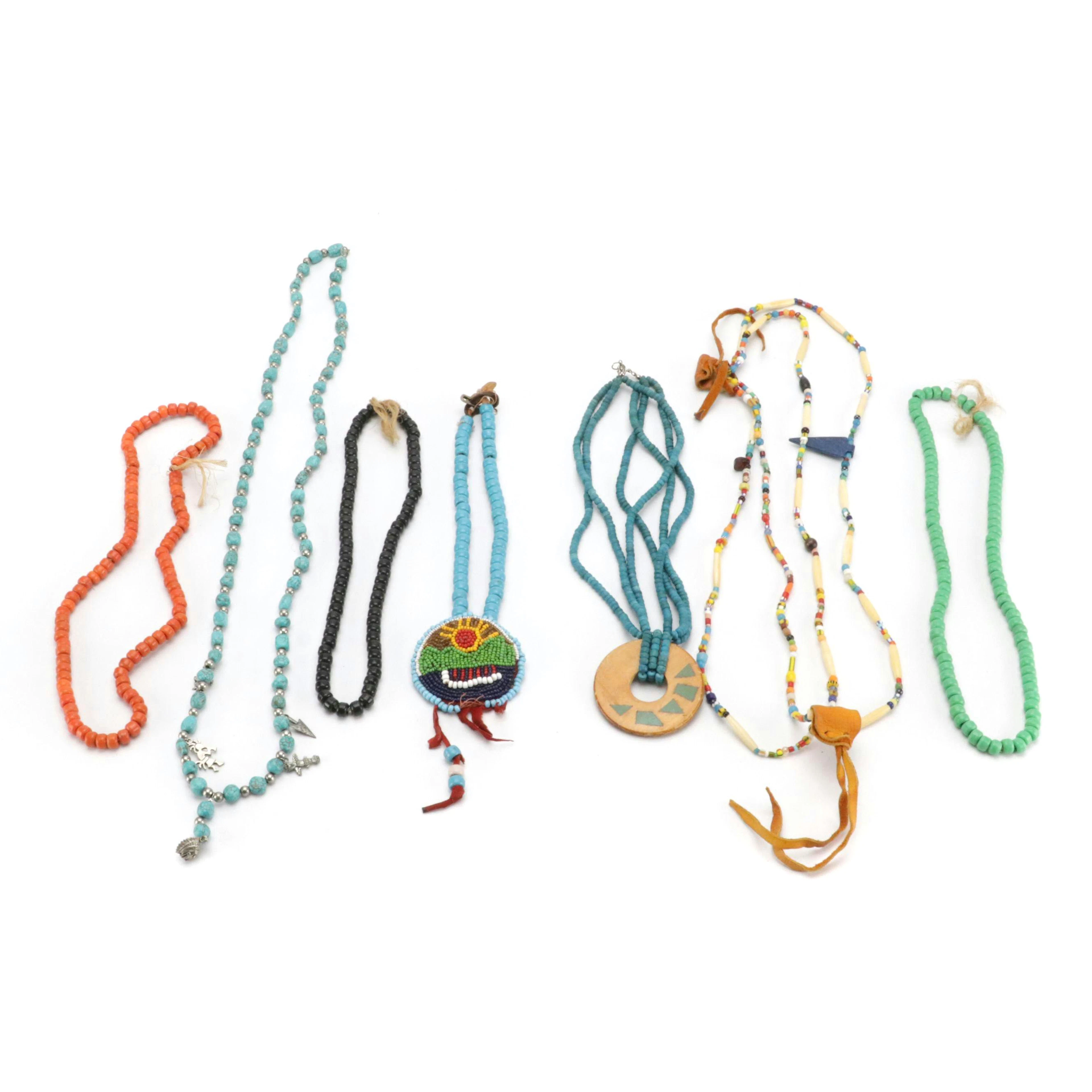 Native American Style Handmade Beaded Necklaces