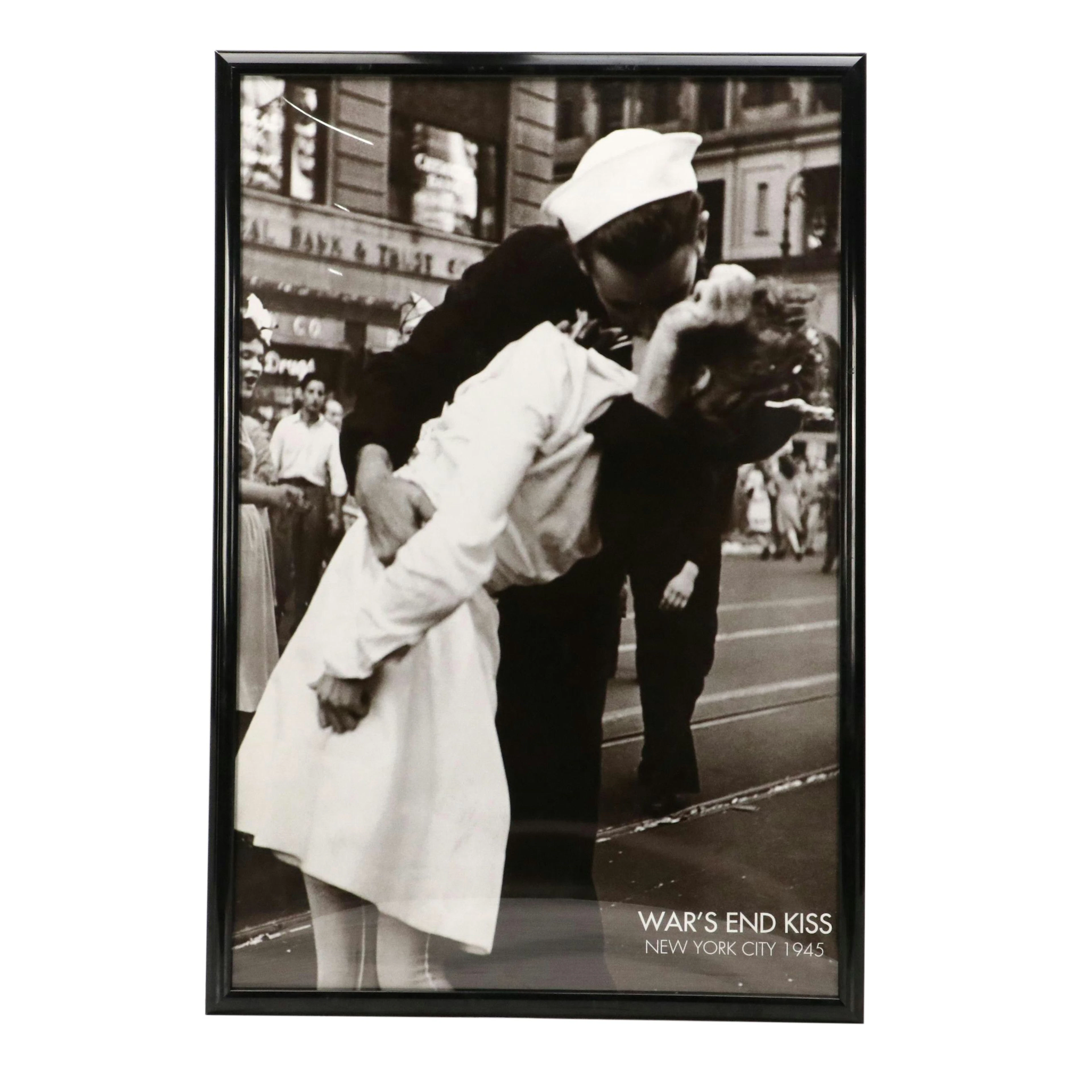 After Alfred Eisenstaedt Halftone "War's End Kiss"