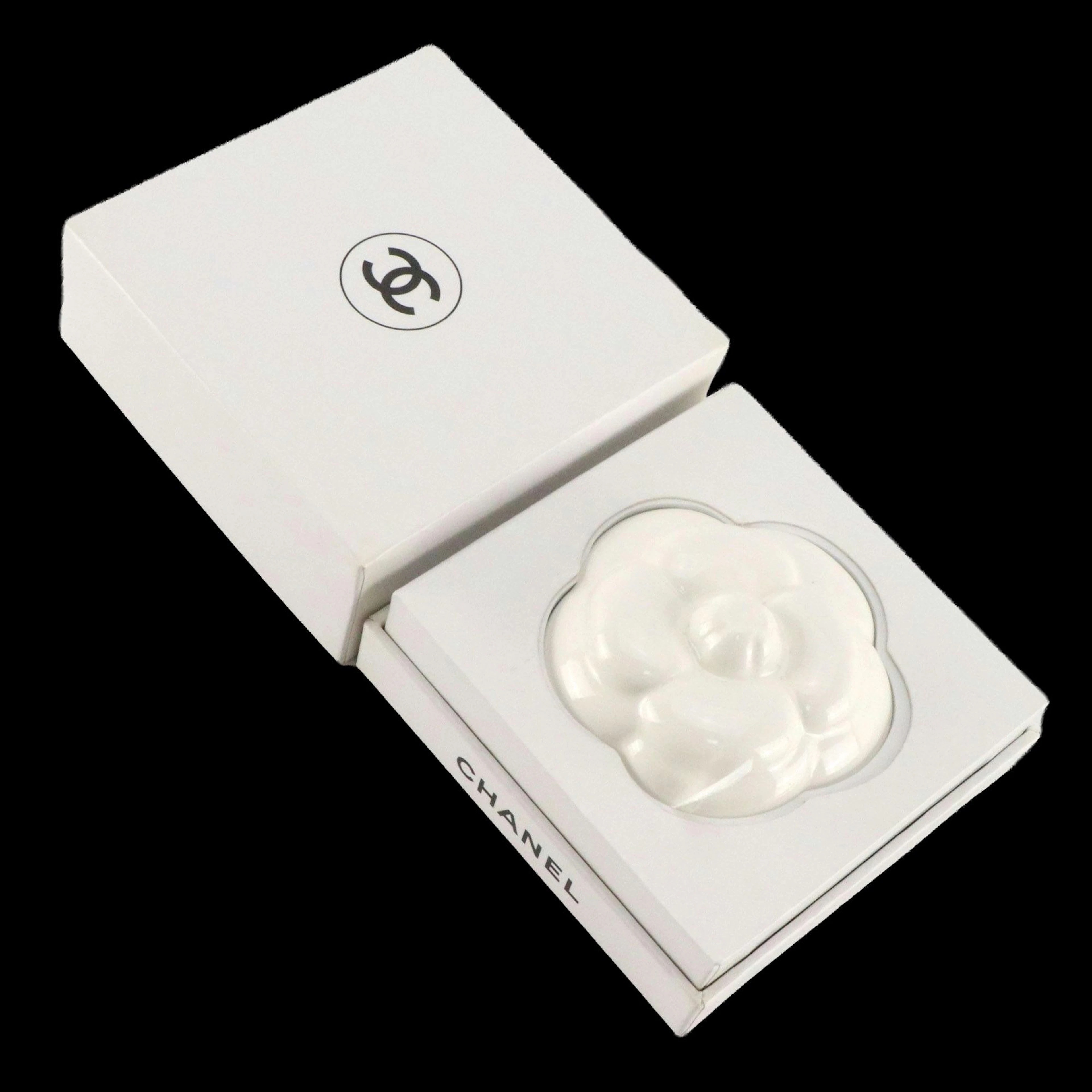 Chanel Promotional Camellia Ceramic Paperweight with Box