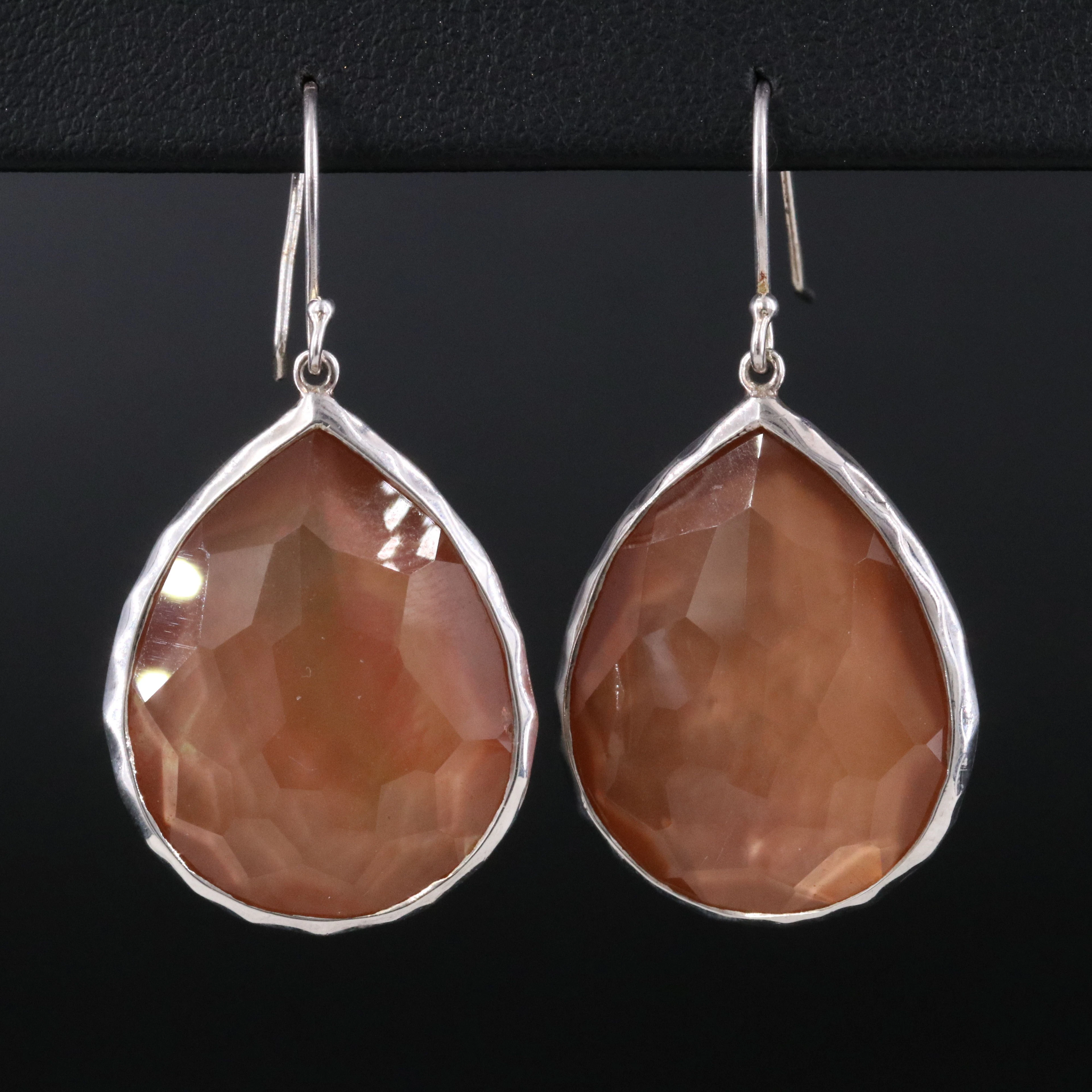 Ippolita Rock Candy Sterling Quartz and Mother-of-Pearl Teardrop Earrings