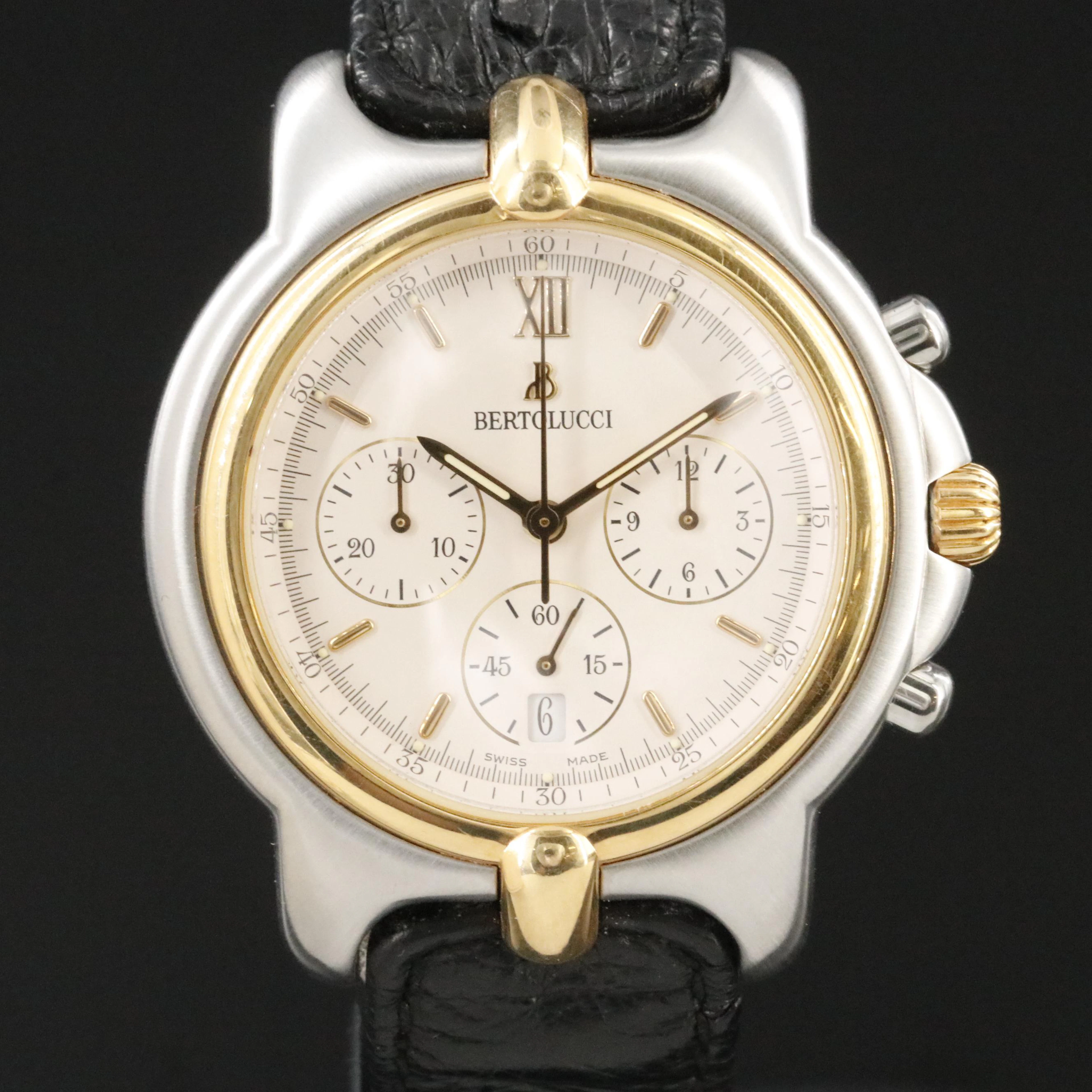 Bertolucci 18K & St. Steel Pulchra Chronograph Meca-Quartz Watch