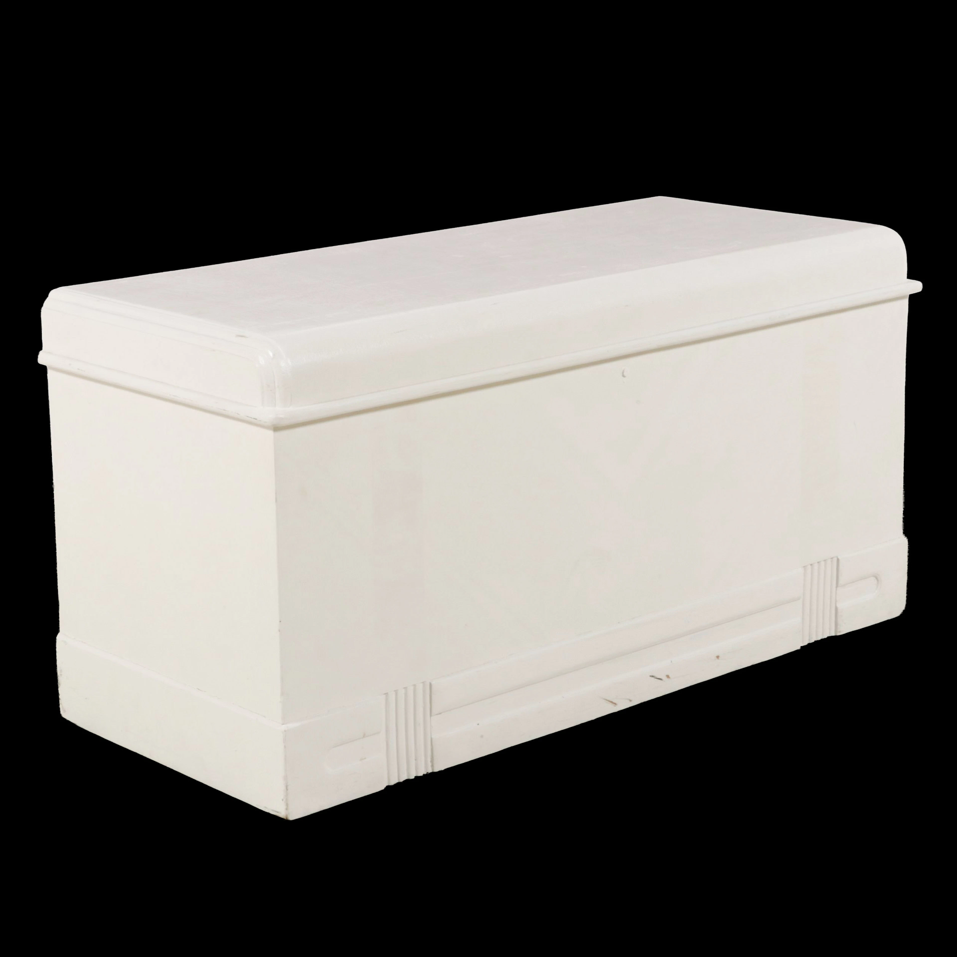 Cavalier Painted Art Deco Style Cedar Chest, Early 20th Century