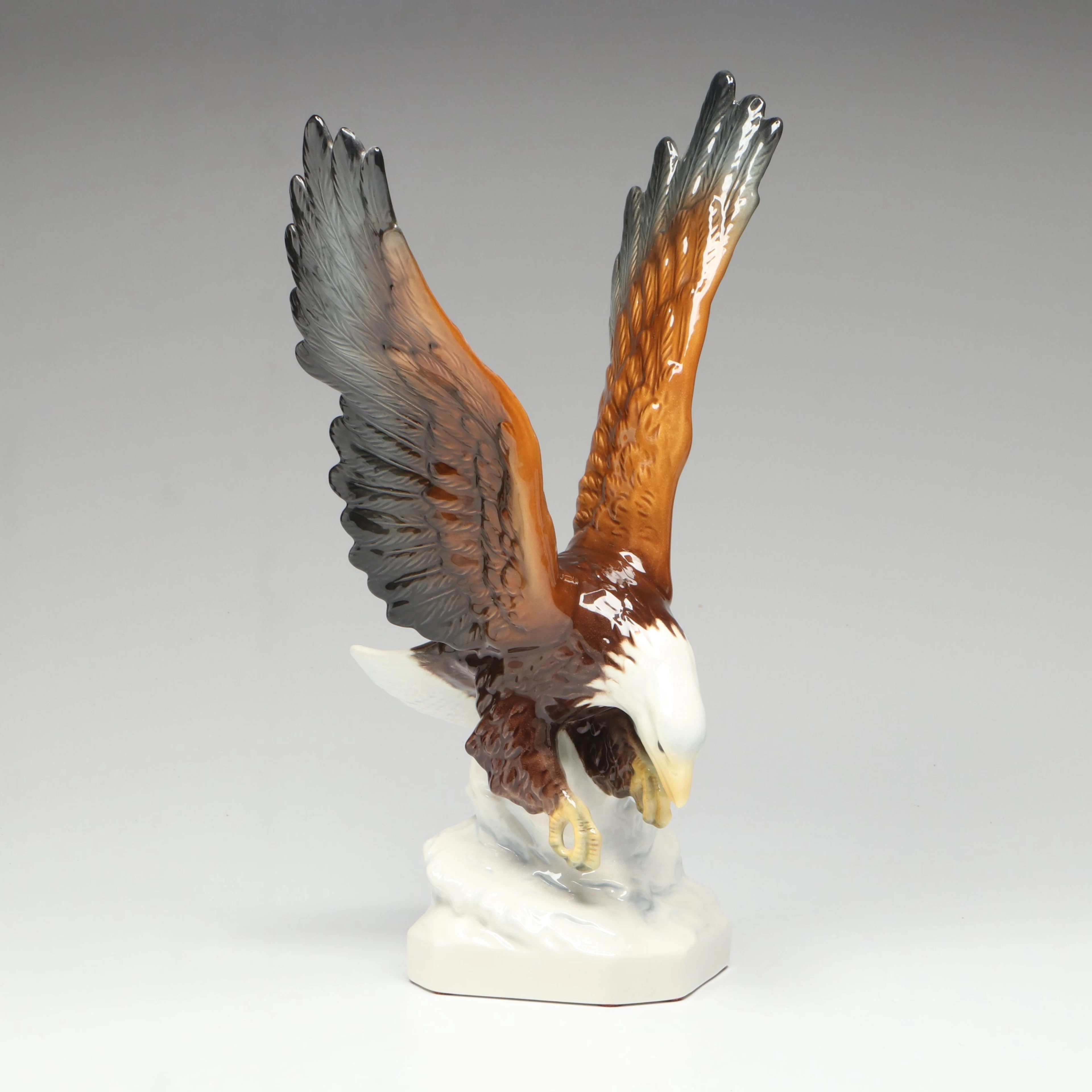 Goebel Porcelain Bald Eagle Figurine, Late 20th Century