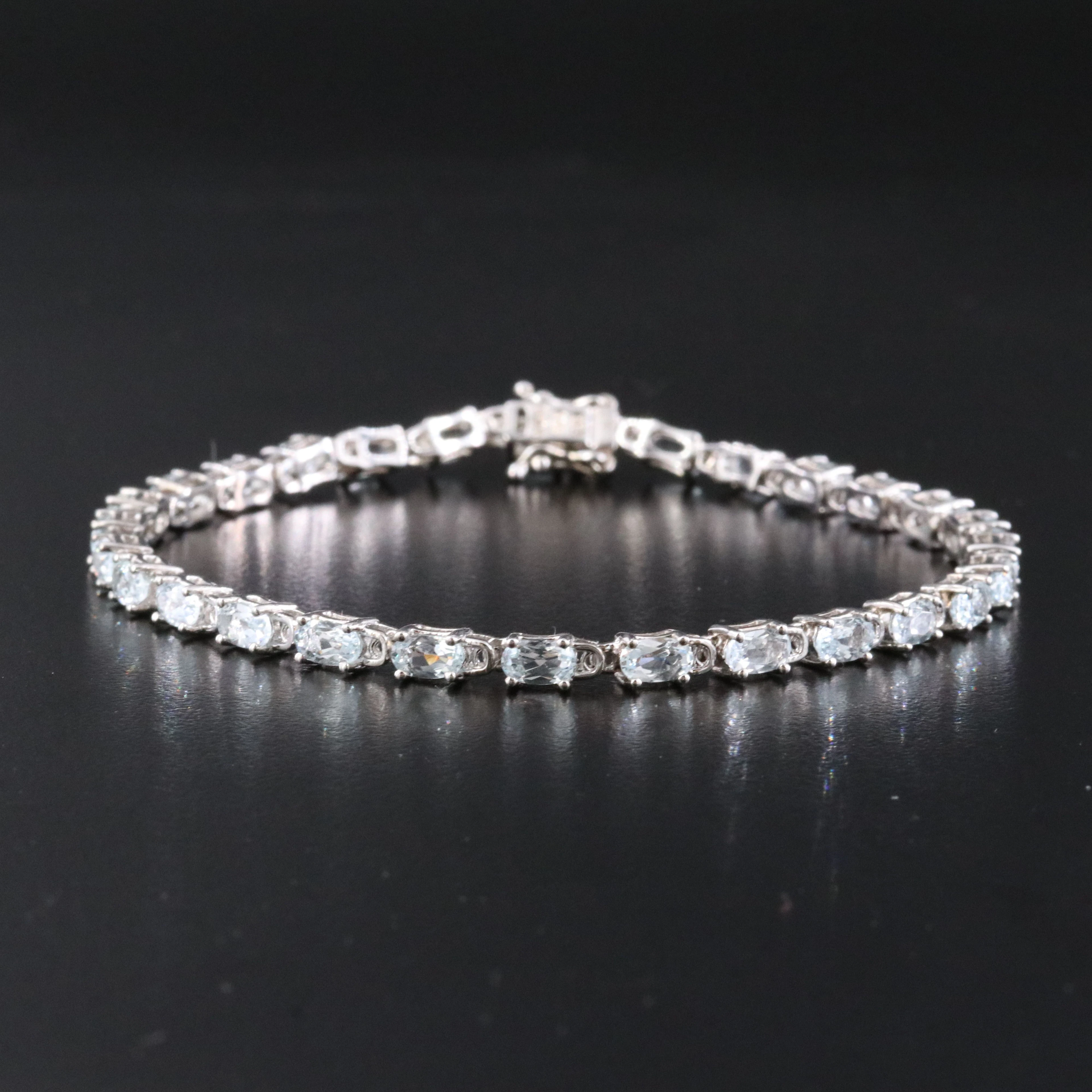 Sterling Aquamarine Bracelet