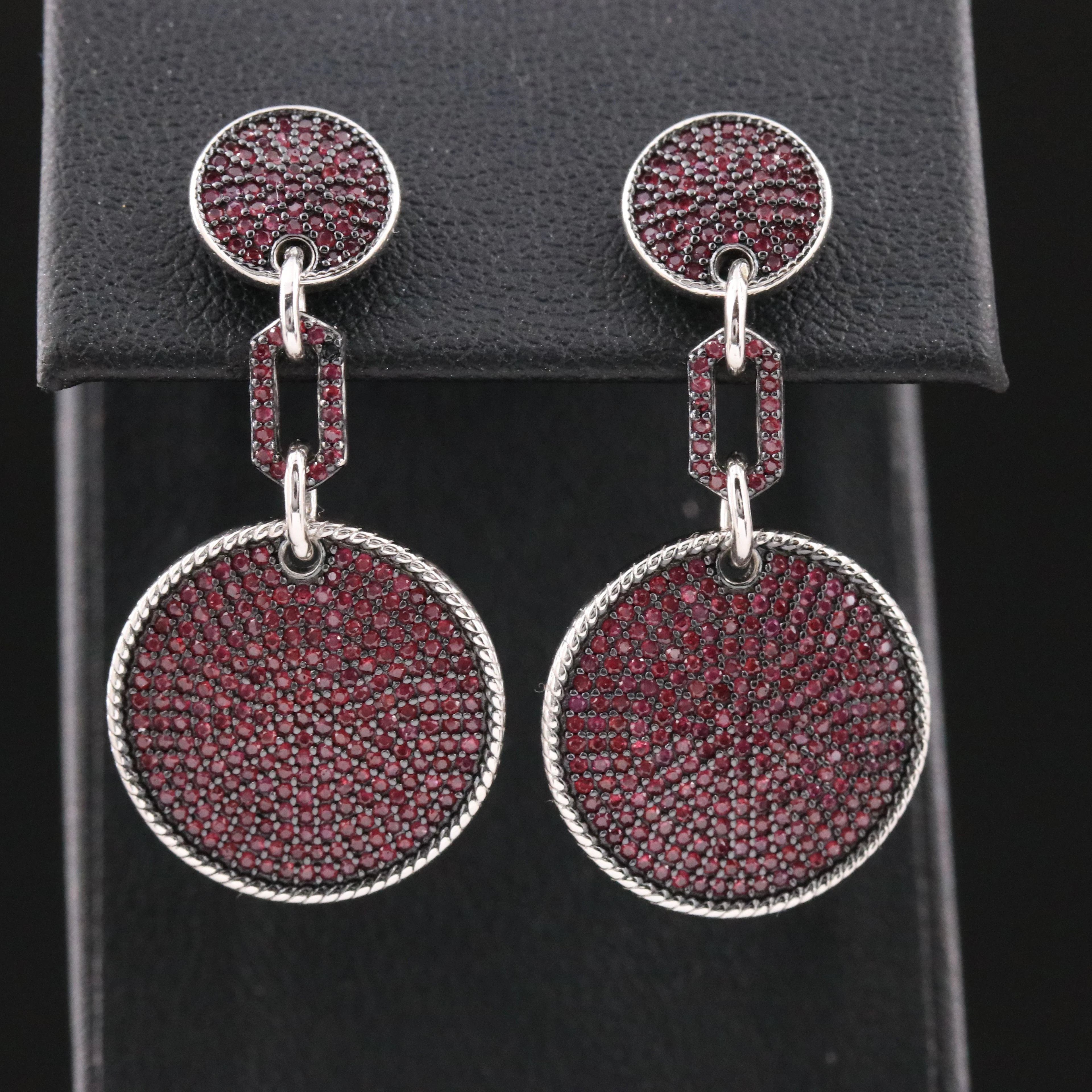 Sterling Ruby Earrings