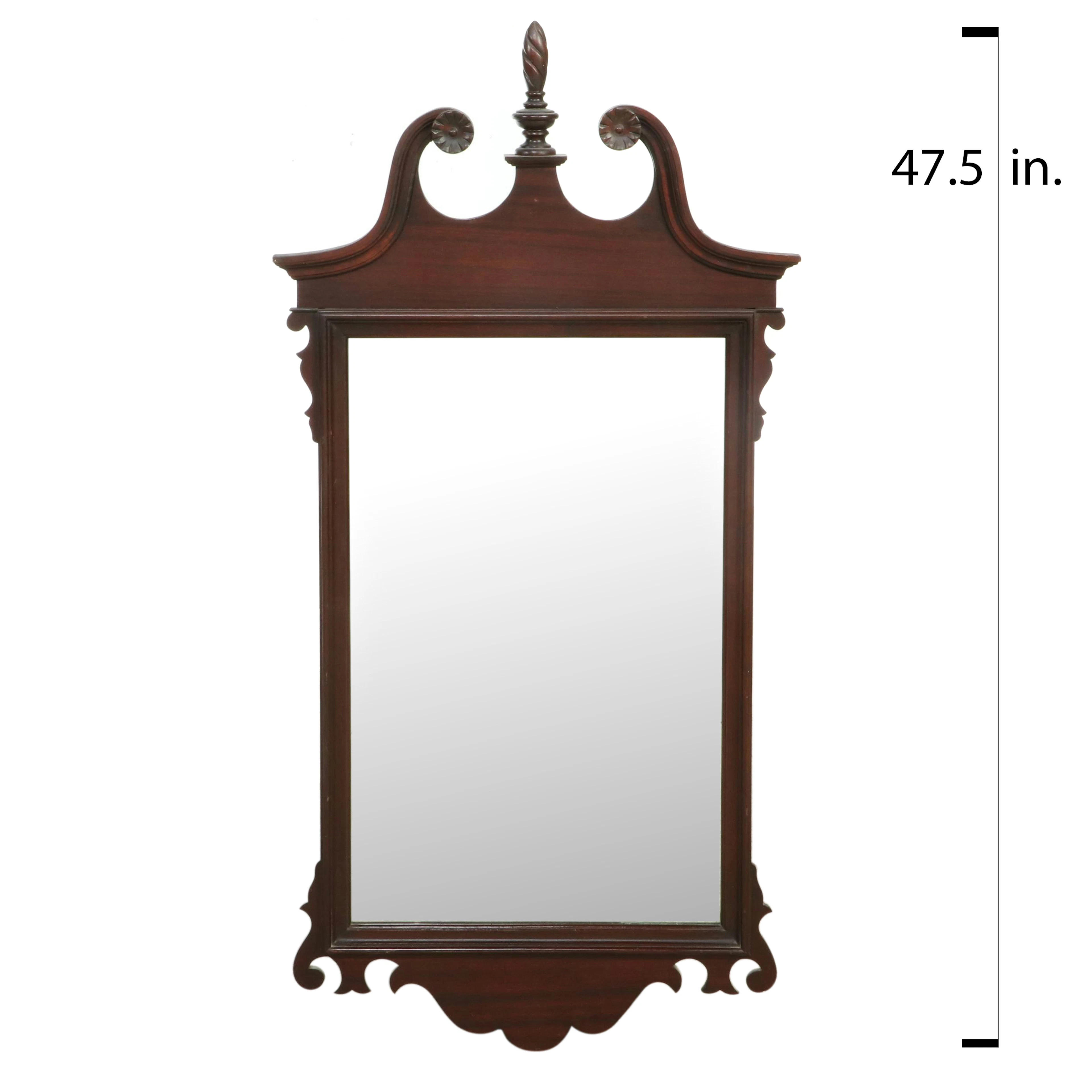 Chippendale Style Mahogany Finished Wall Mirror