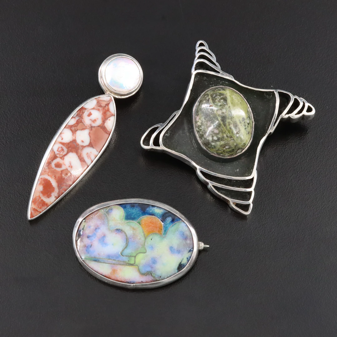 Steven Battelle (BASK) & Signed Featured in Artisan Sterling Pendants