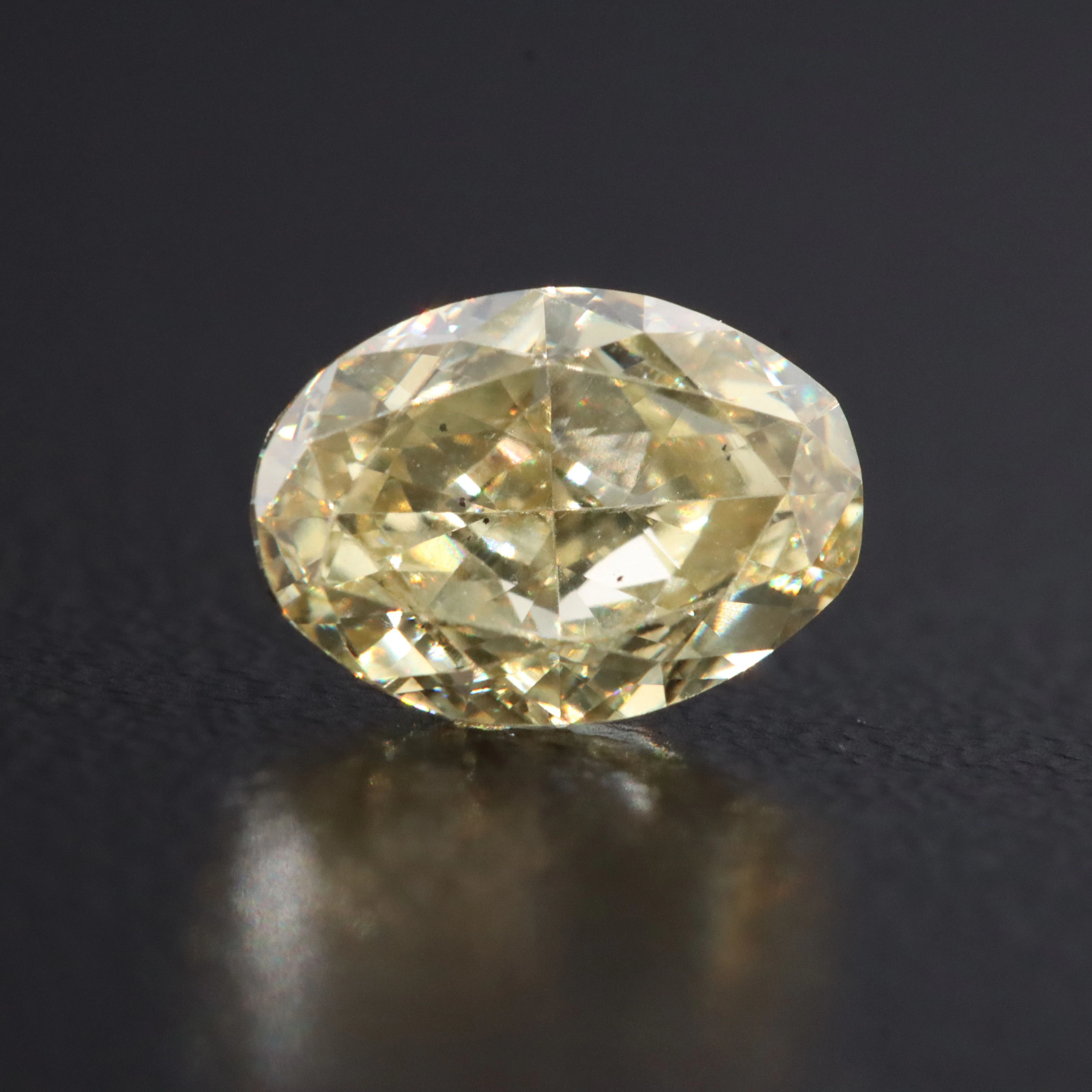 Loose 1.57 CT Fancy Yellow Lab Grown Diamond