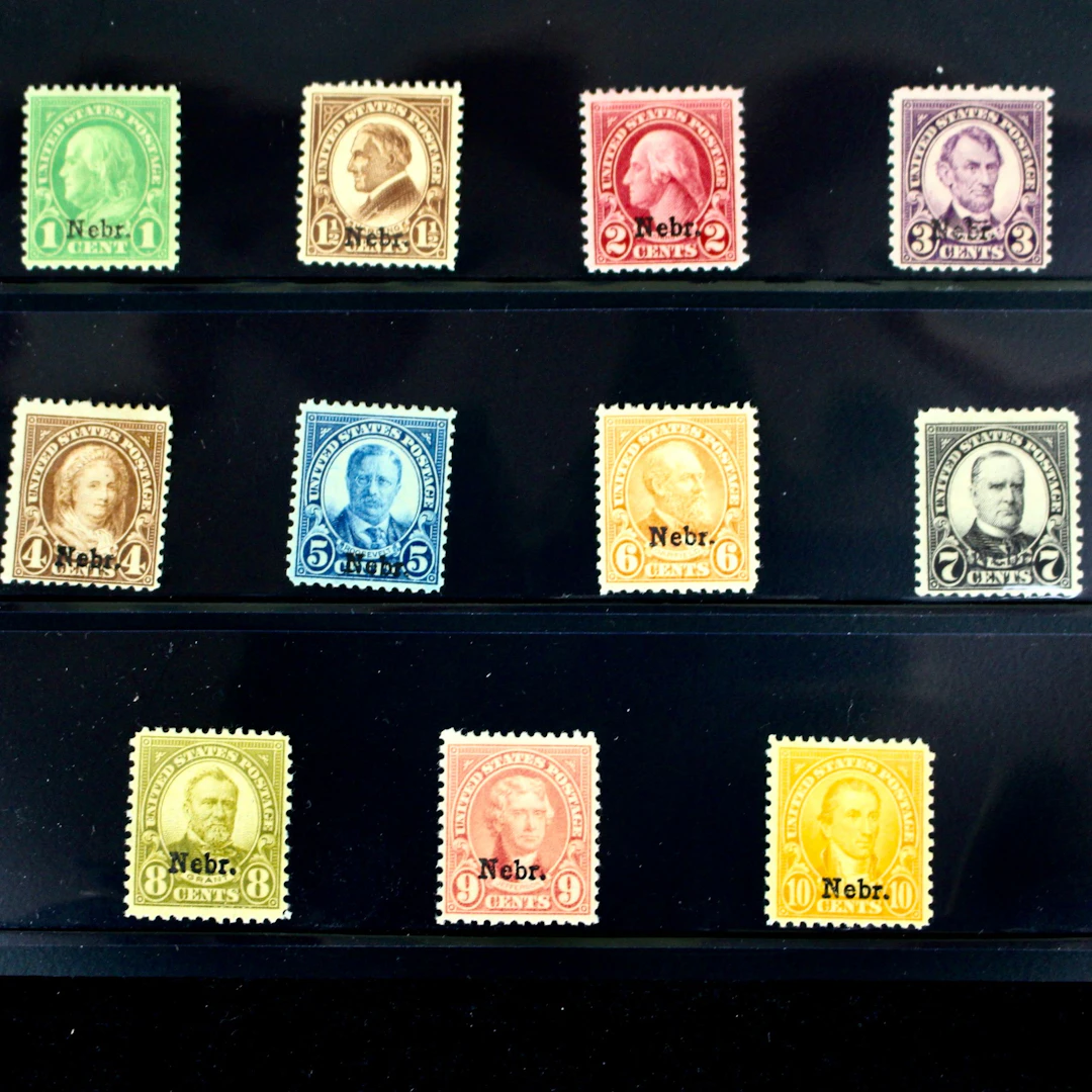 1929 Kansas-Nebraska Overprint Stamp Set, MH, Scott 658 to 679