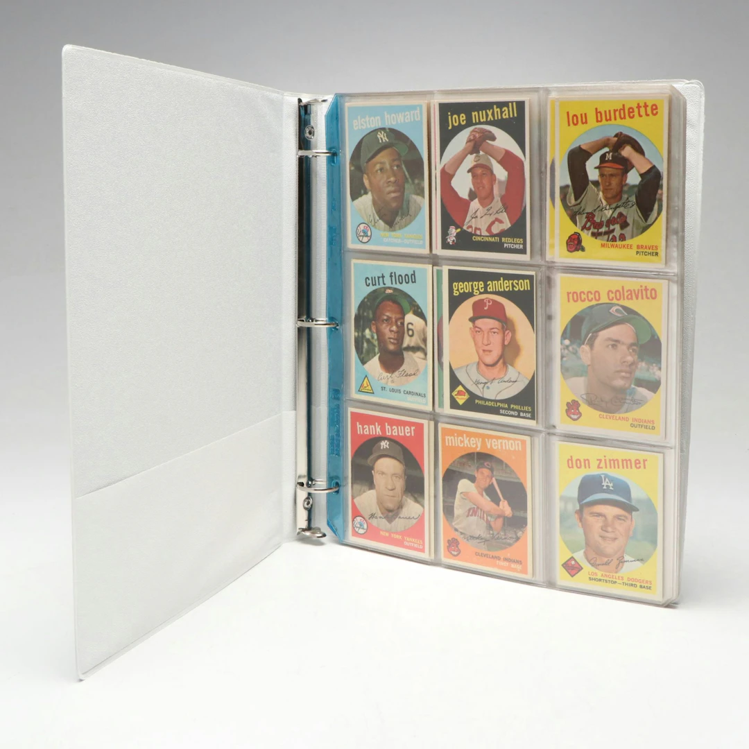 1959 Topps Baseball Cards with Sparky Anderson Rookie and Curt Flood