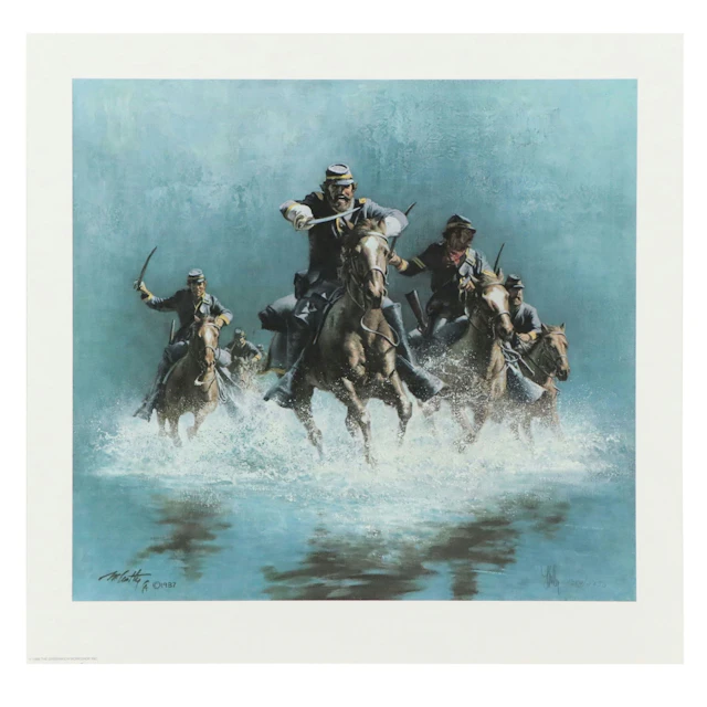 Frank McCarthy Offset Lithograph "Saber Charge," 1988