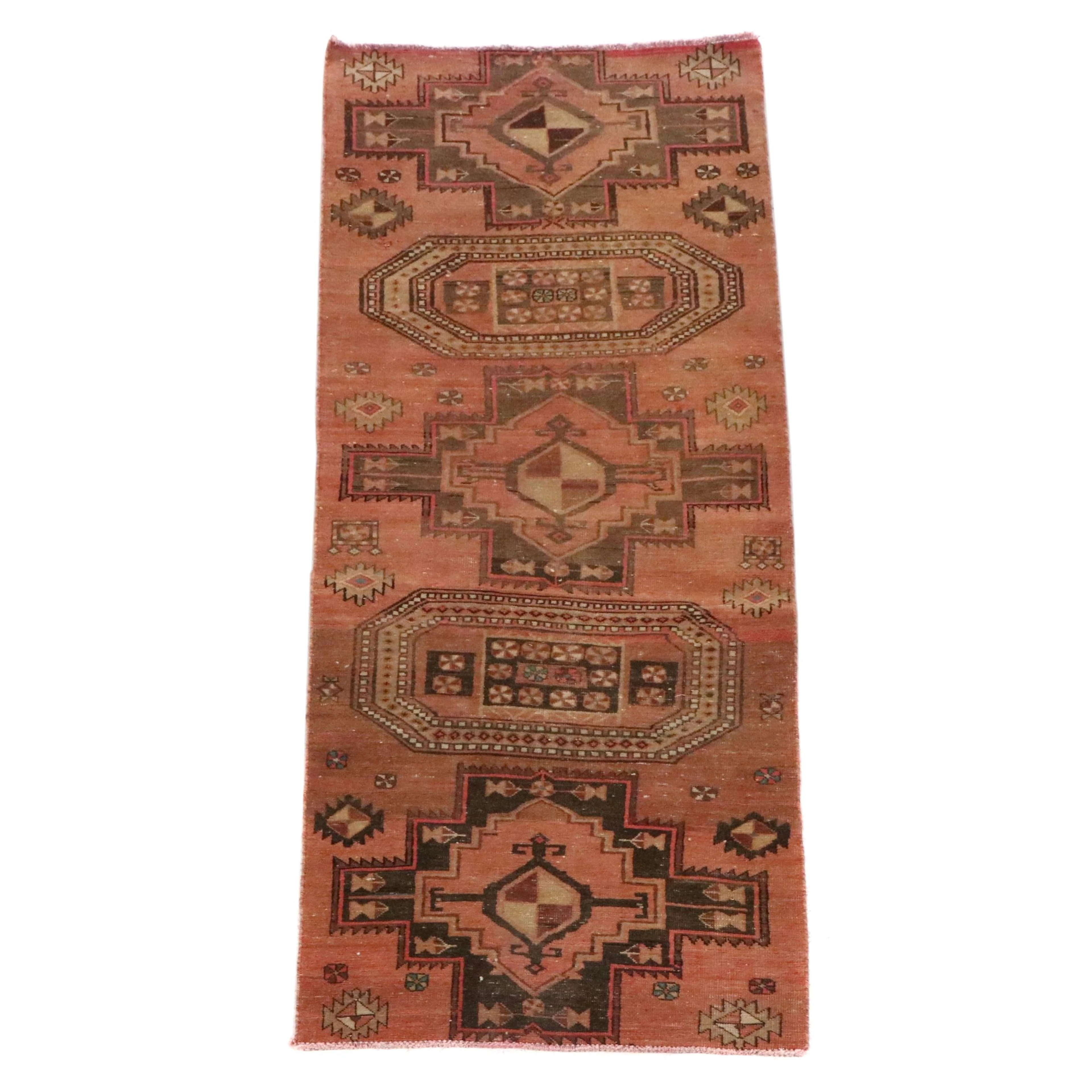 3' x 9'3 Hand-Knotted Persian Kurdish Carpet Runner