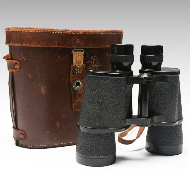 Orient SKK Tokyo 7 x 50 Black Binoculars with Case, Mid-20th Century