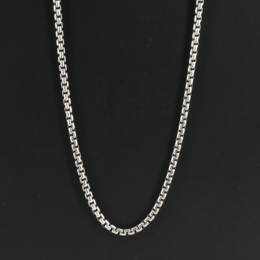 David Yurman Sterling Box Chain Necklace