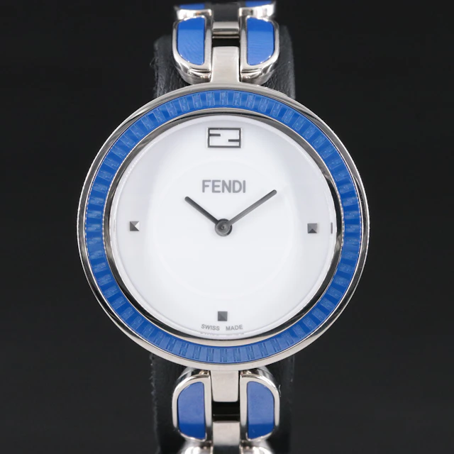 Fendi "My Way" Stainless Steel and Enamel Quartz Dress Watch