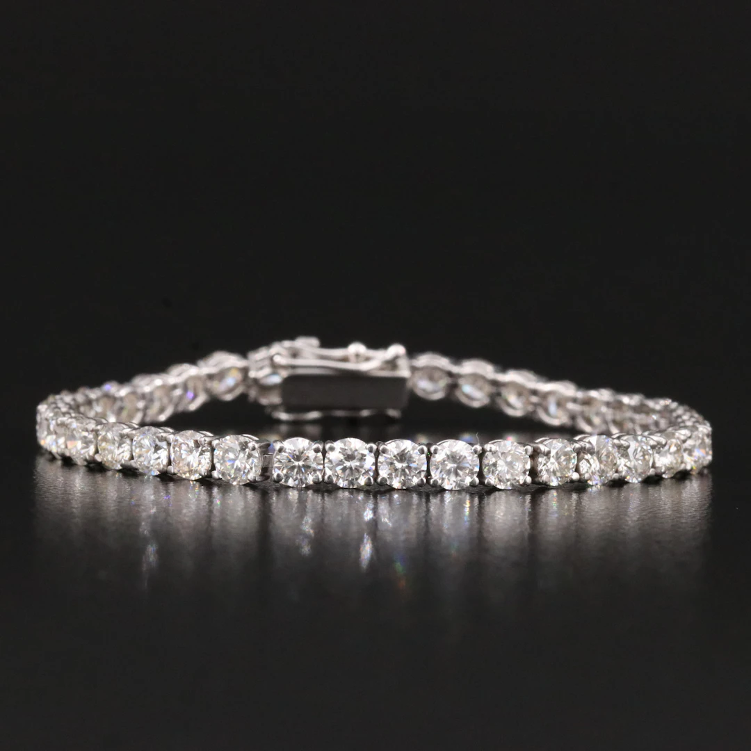 14K 6.58 CTW Diamond Line Bracelet