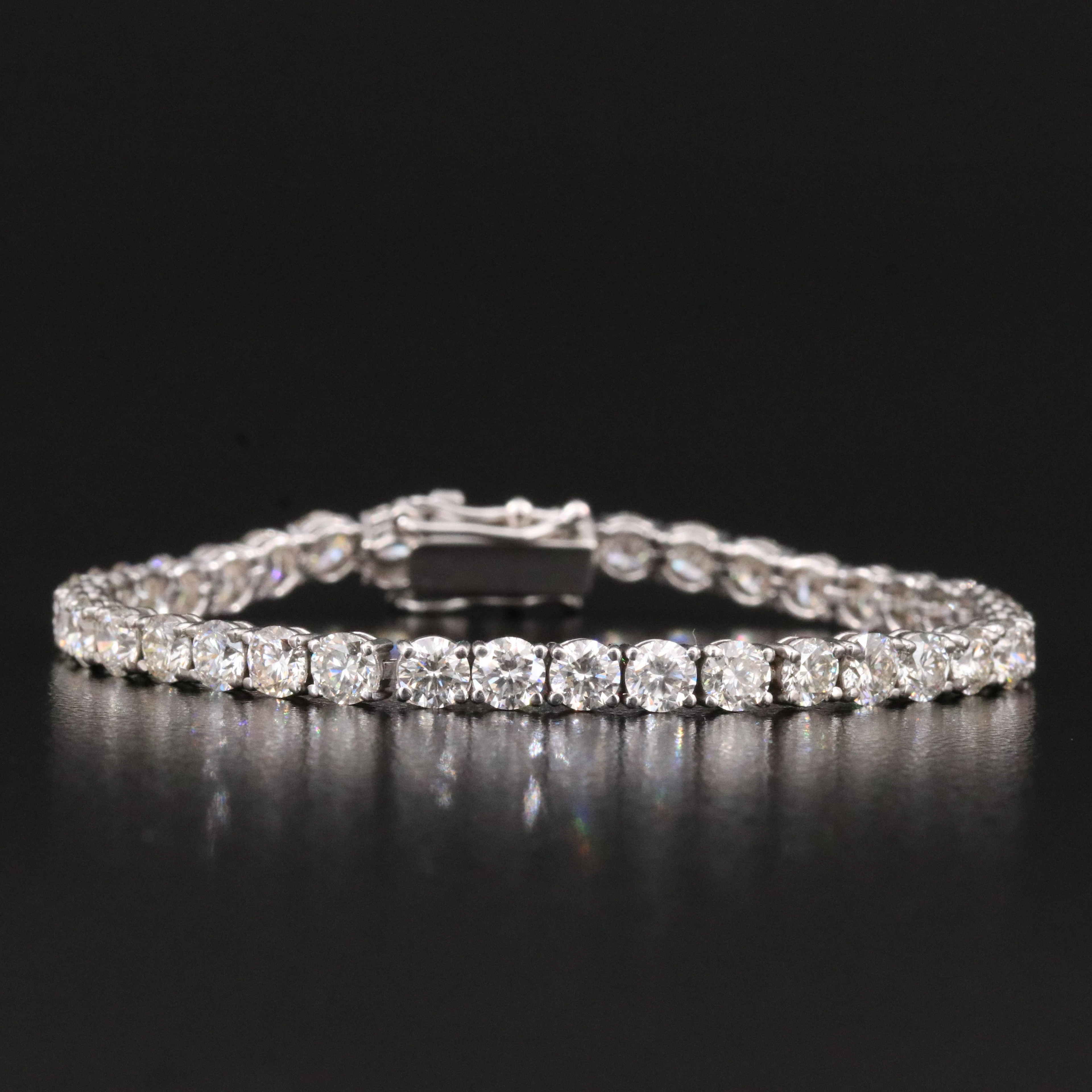 14K 6.58 CTW Diamond Line Bracelet