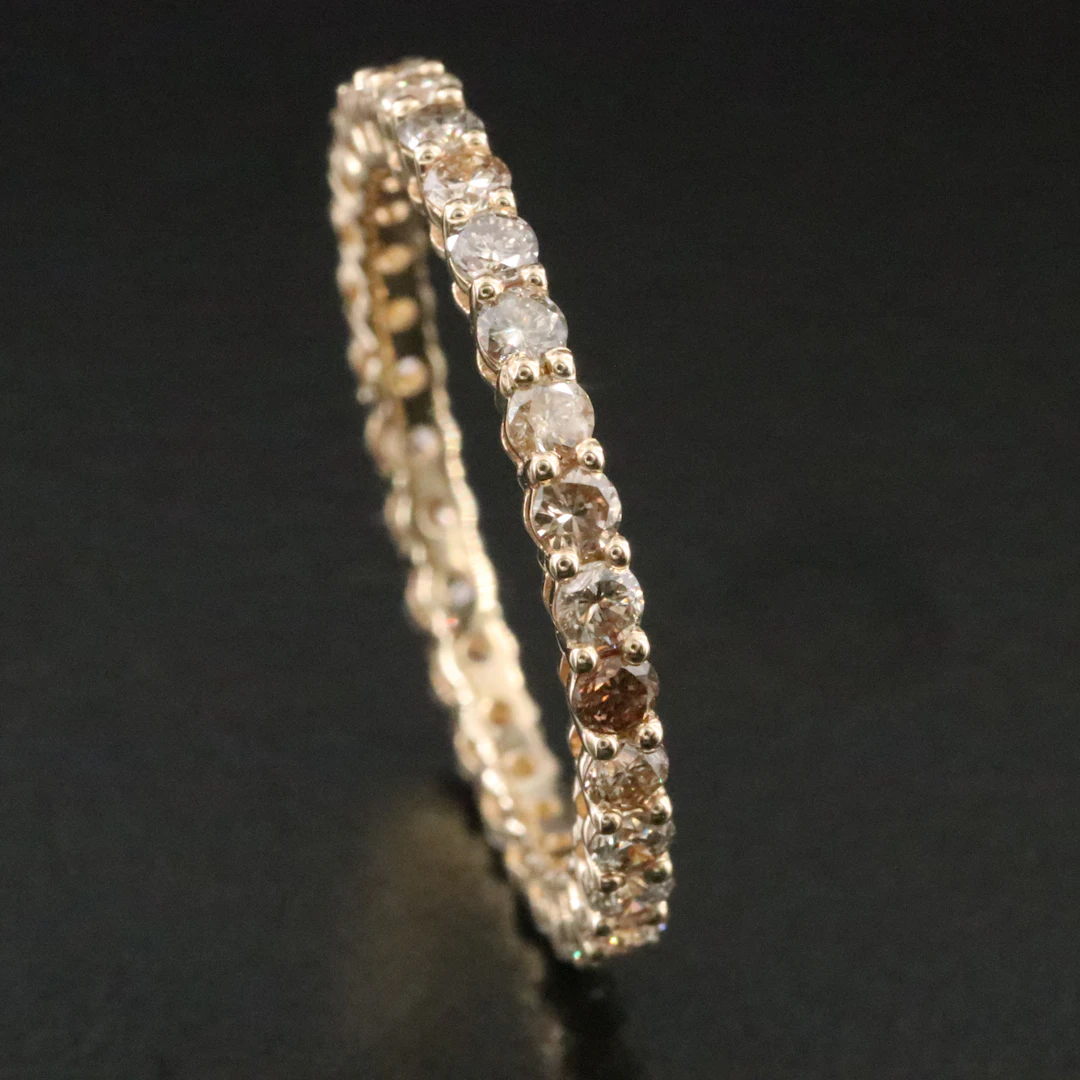14K 1.07 CTW Diamond Eternity Band