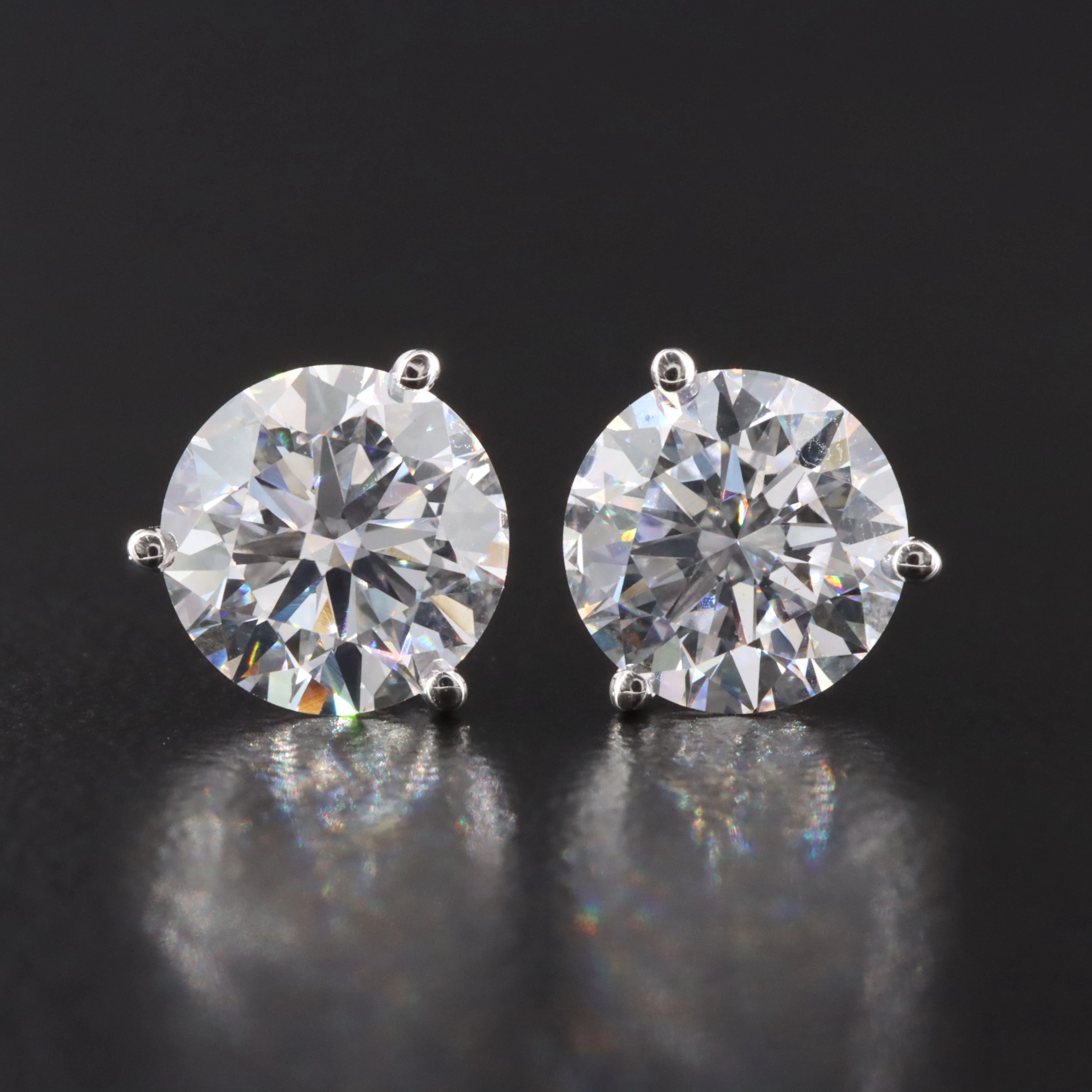 14K 2.00 CTW Lab Grown Diamond Martini Solitaire Earrings