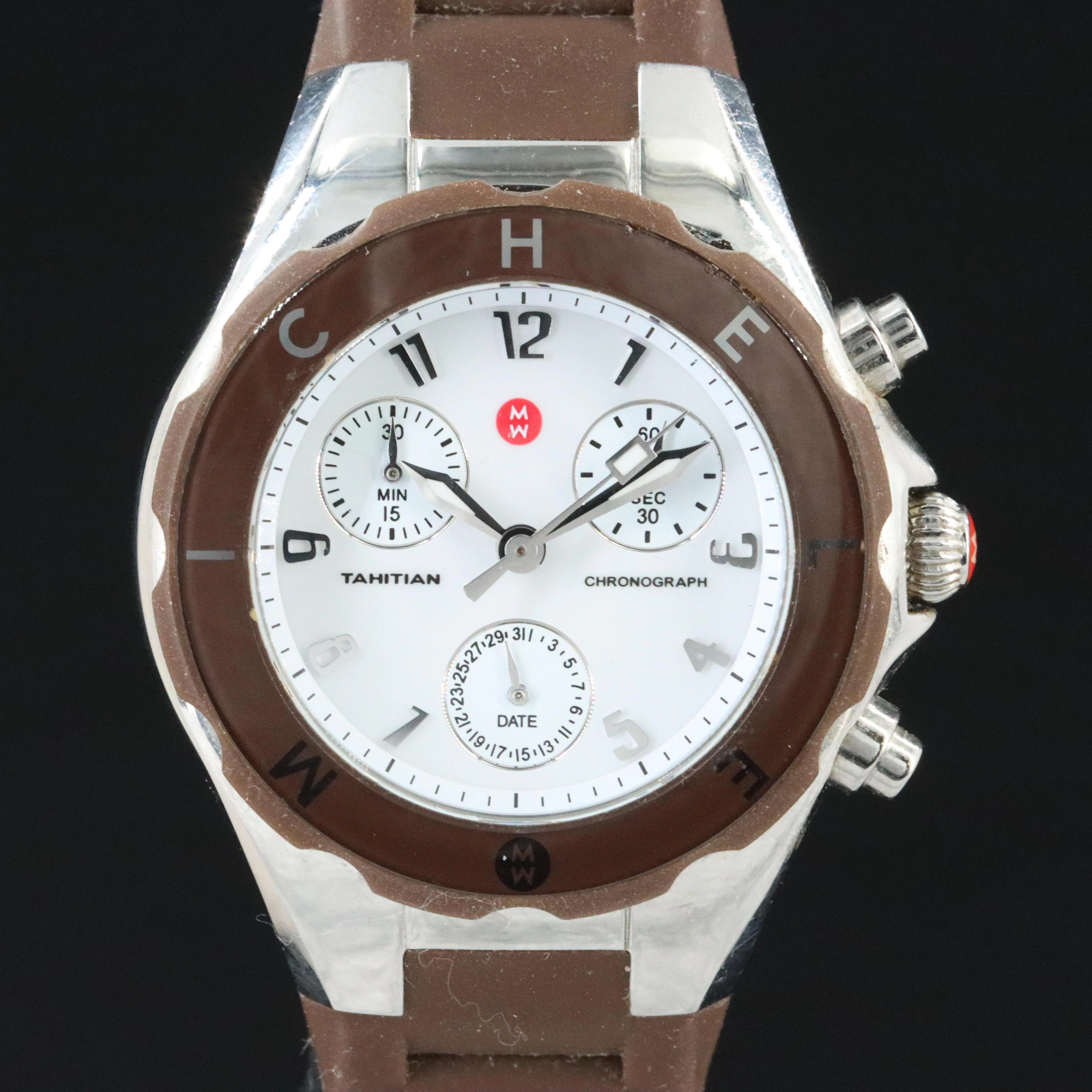 Michele Tahitian Jelly Bean Chronograph Quartz Watch