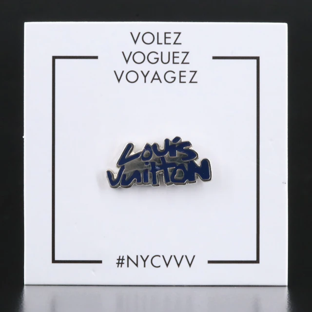 Louis Vuitton Voyager Blue Enamel Pin