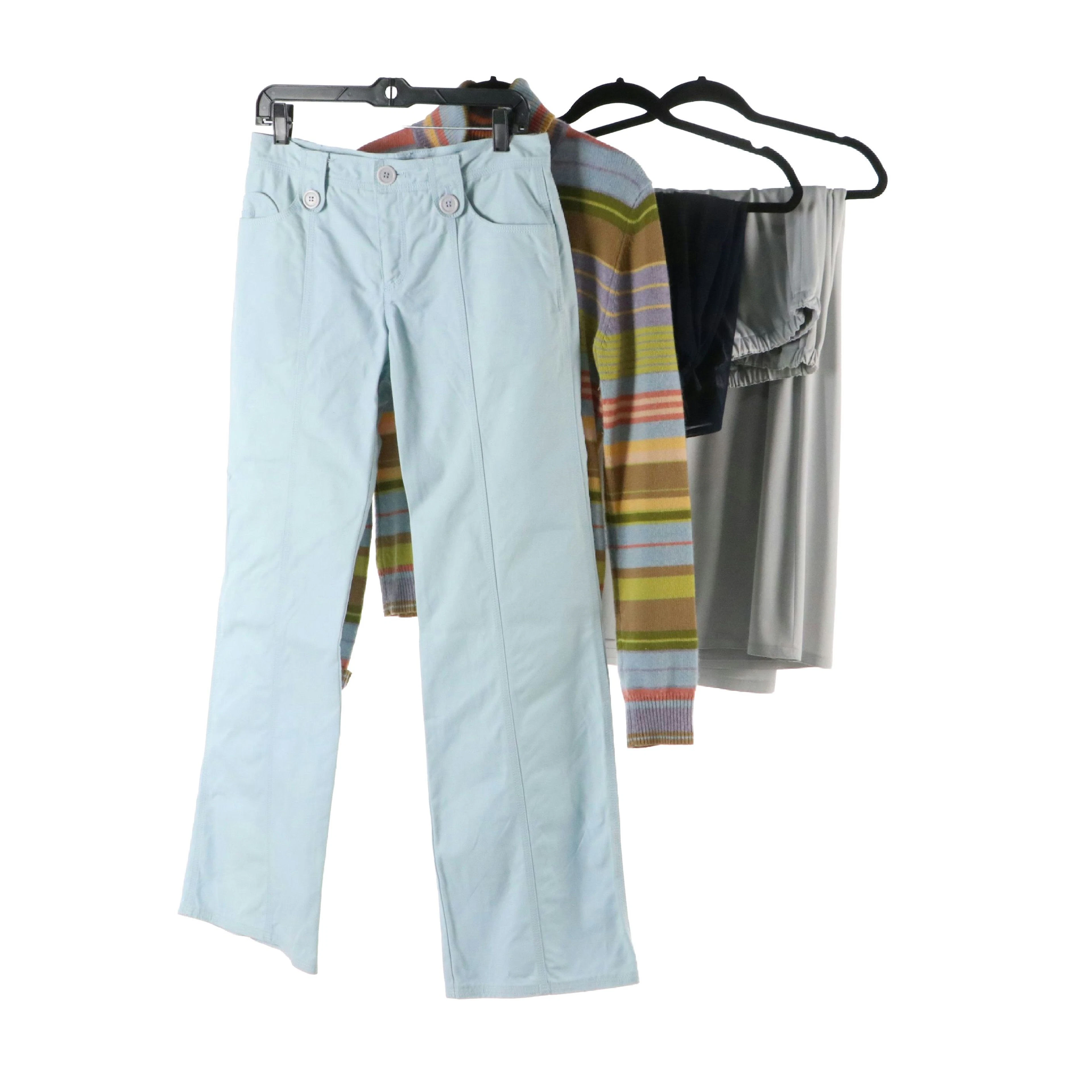 Marc Jacobs Pants, Michael Kors Cashmere Striped Turtleneck and More Skirts