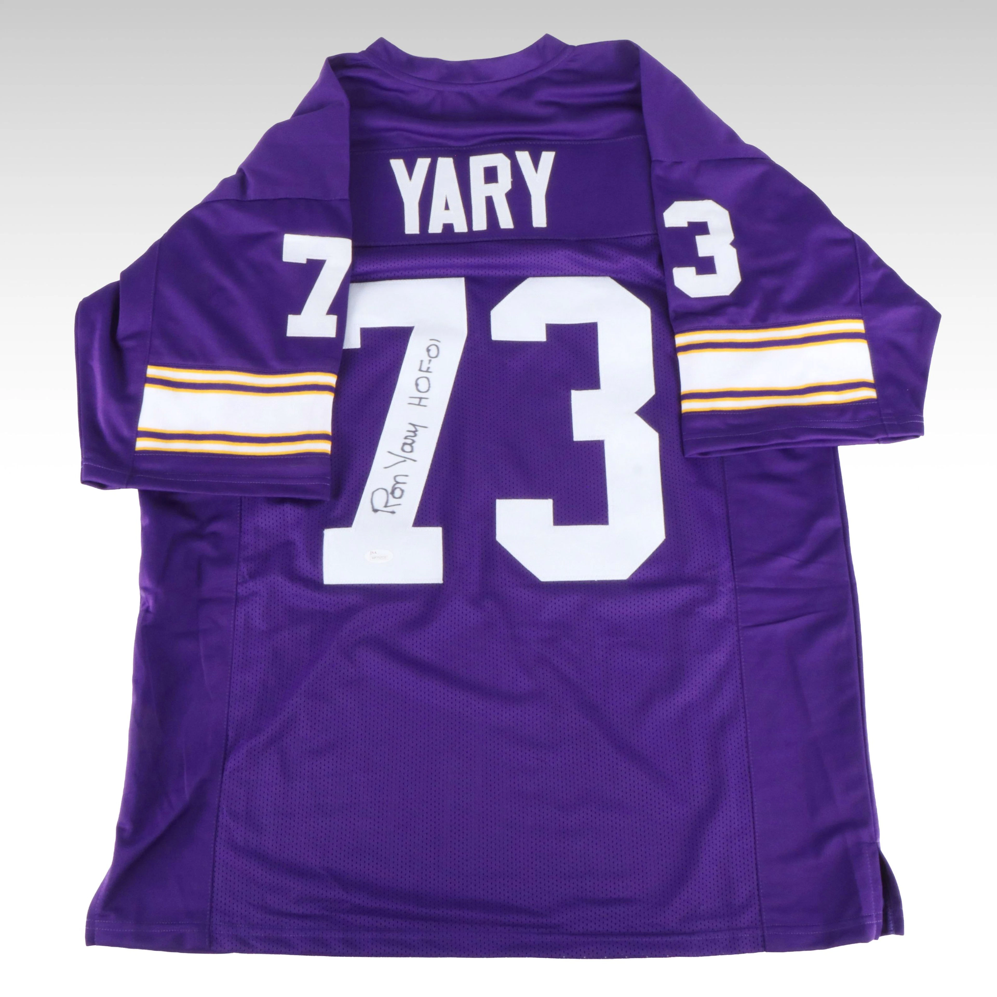 Ron Yary Signed “HOF 01” Minnesota Vikings Football Jersey, JSA
