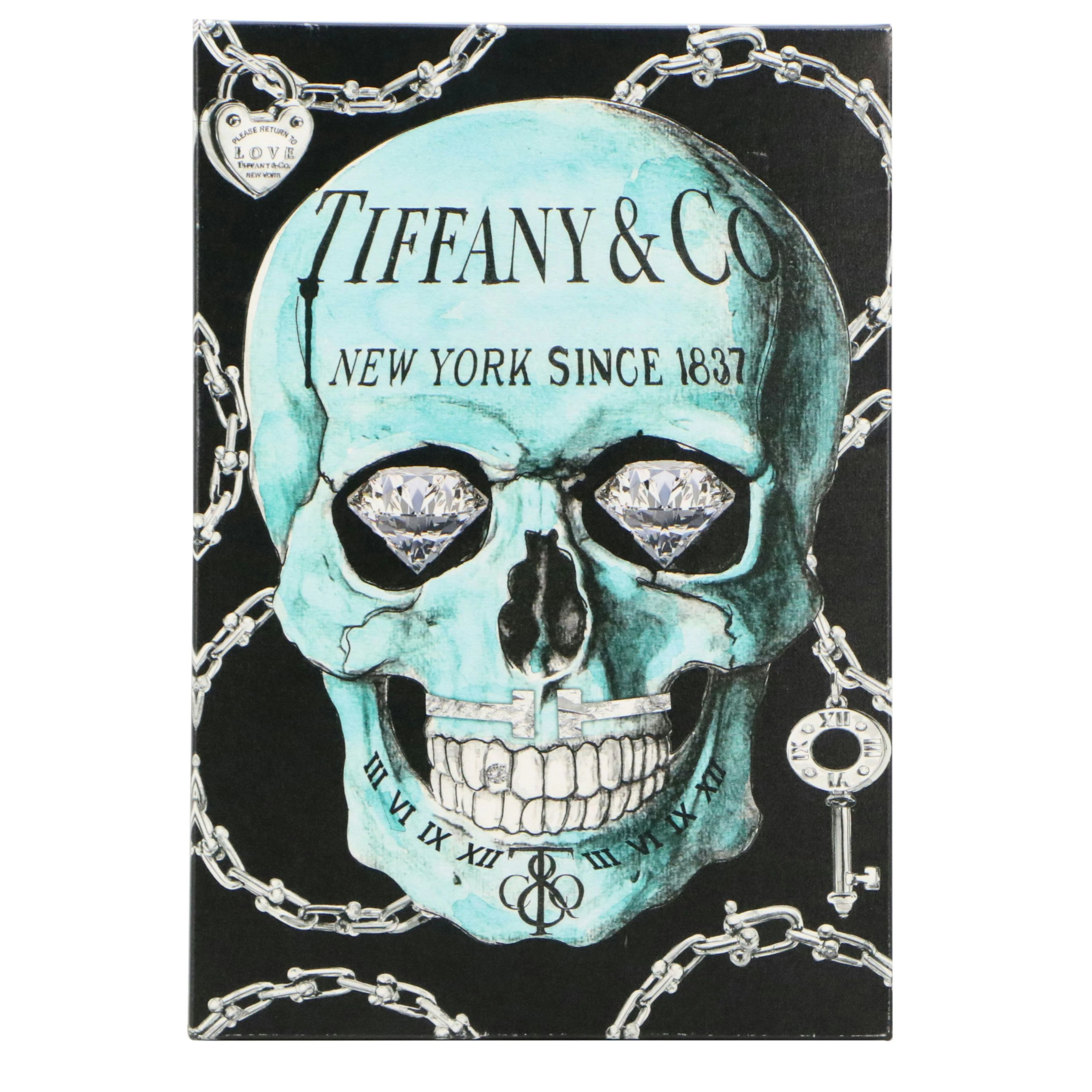 Studio One for iCanvas Giclée "Tiffany Skull," 21st Century