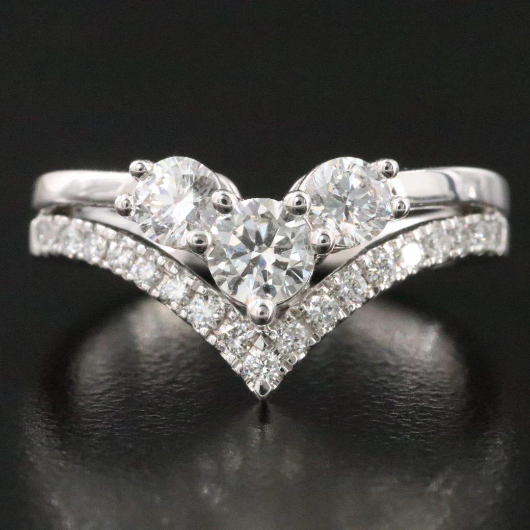 14K 0.95 CTW Lab Grown Diamond Ring