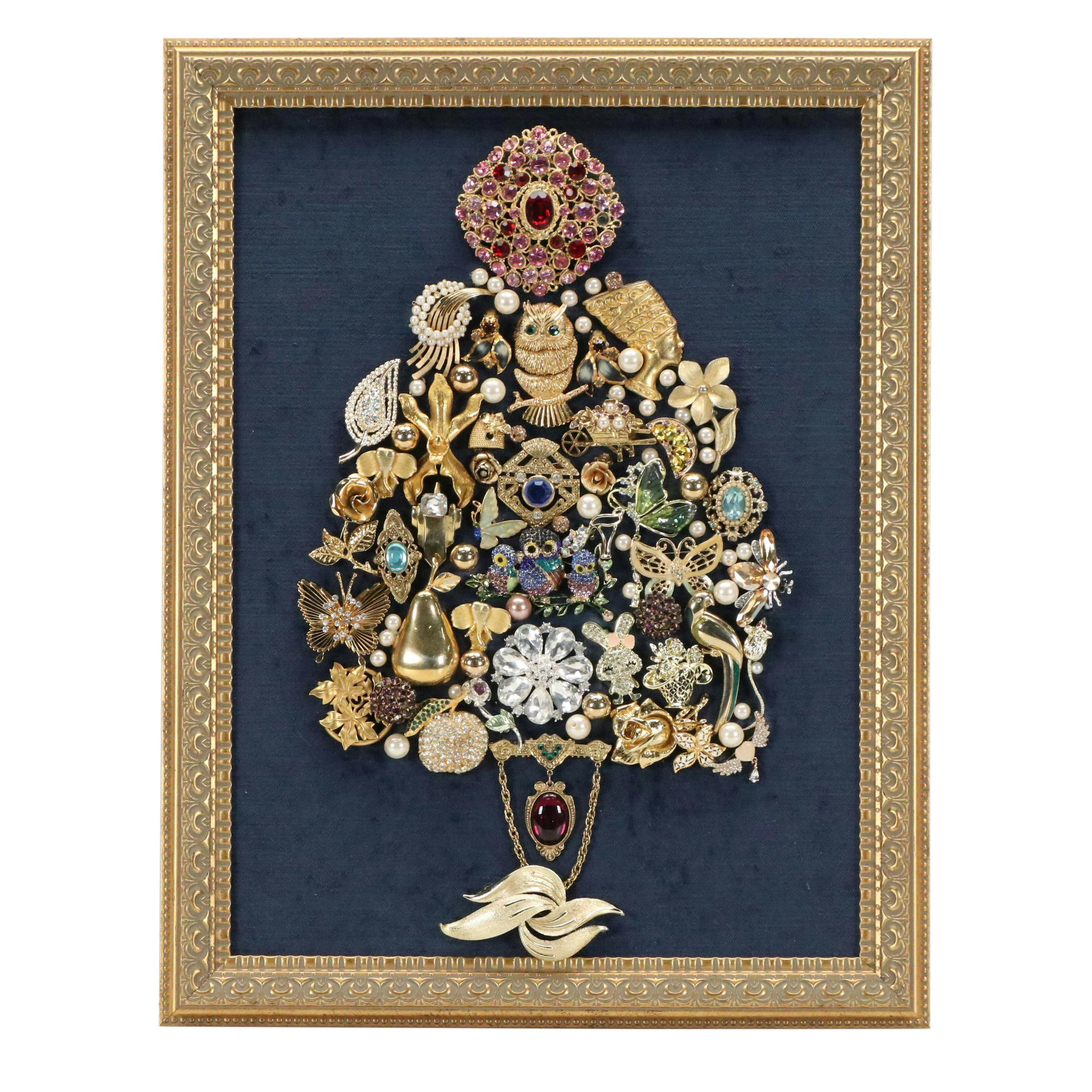 Karen Pagán Vintage Jewelry Collage, 21st Century
